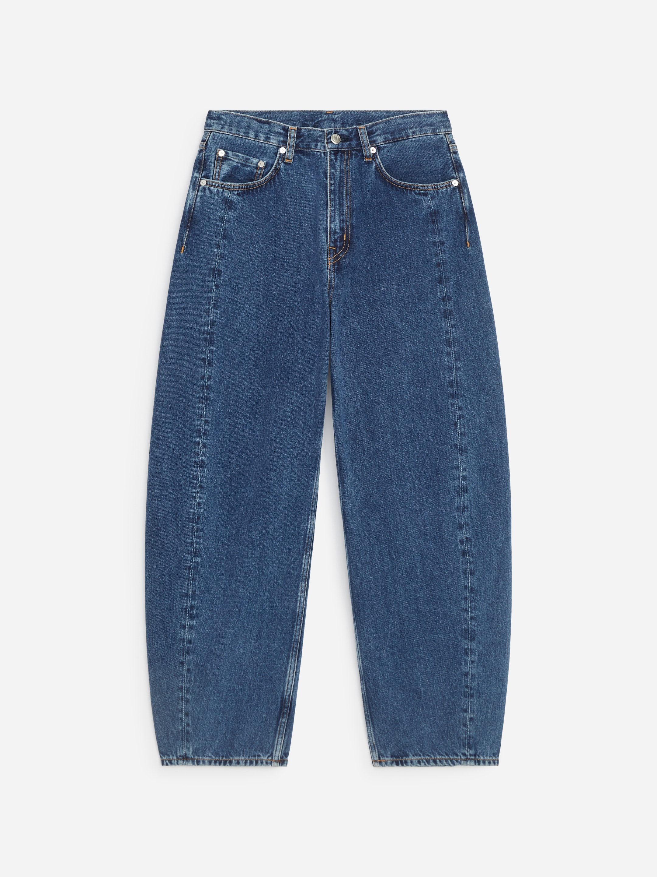 BLOOM Barrel Jeans - Dark Blue - Relaxed fit - women - StillMedia/DescriptiveStillLife - 1