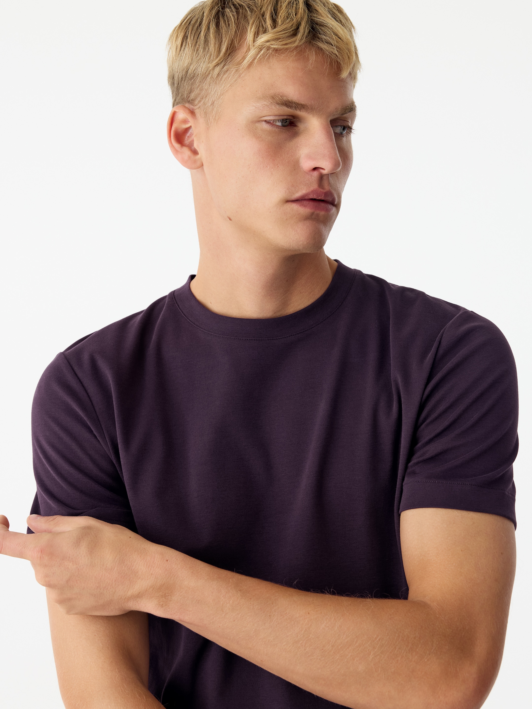 Interlock-T-Shirt mit normaler Passform - Lila - Regular Fit - men - StillMedia/Lookbook - 2