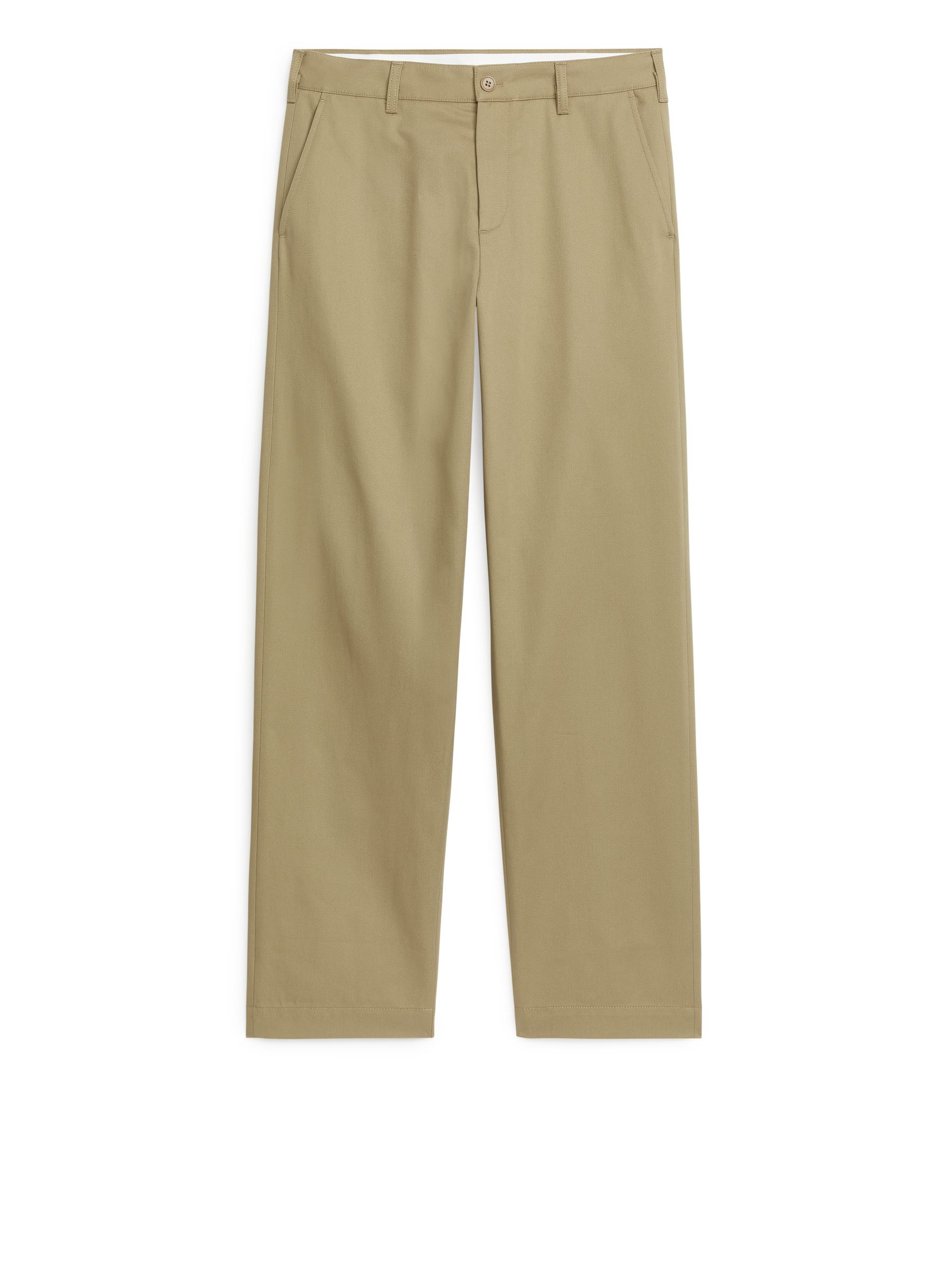 Chino in cotone a gamba larga - Beige - Loose fit - Men - StillMedia/DescriptiveStillLife - 2