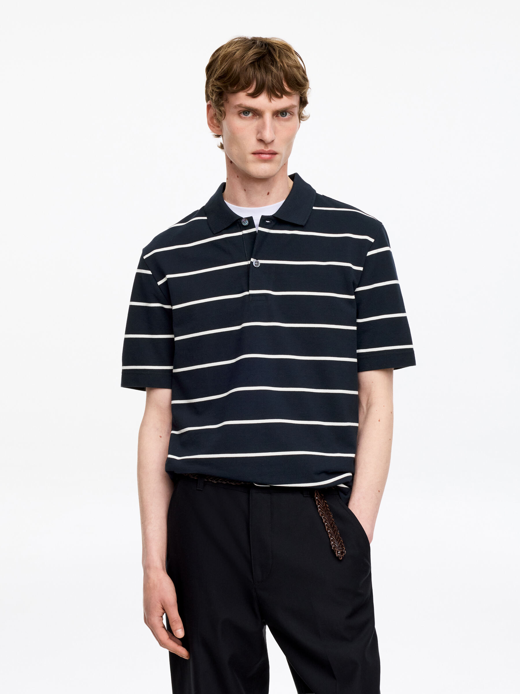 Piqué Polo Shirt-#272930-18741