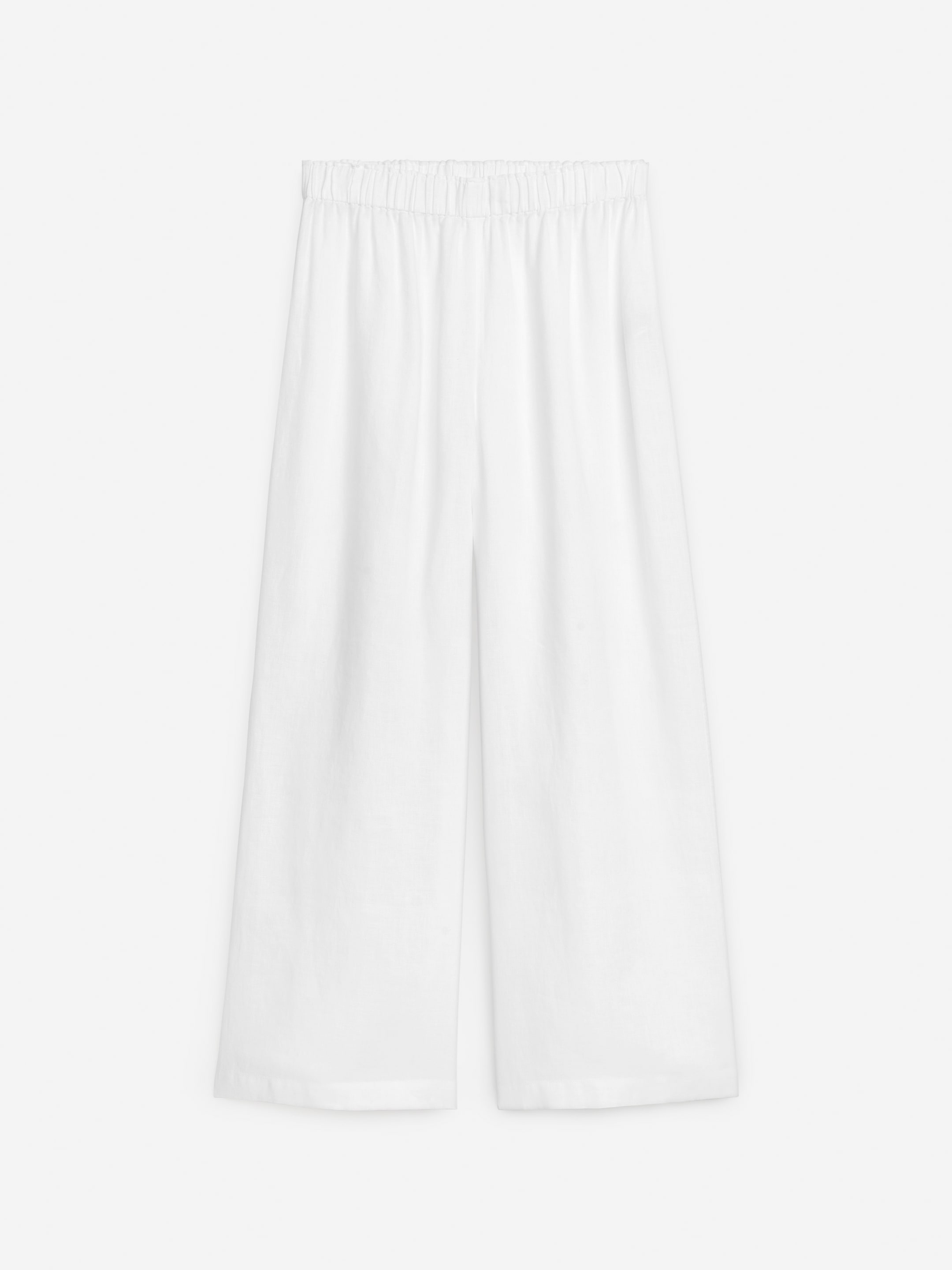 Visa större bild: Vida linnebyxor - Vit - DAM | H&M SE 1