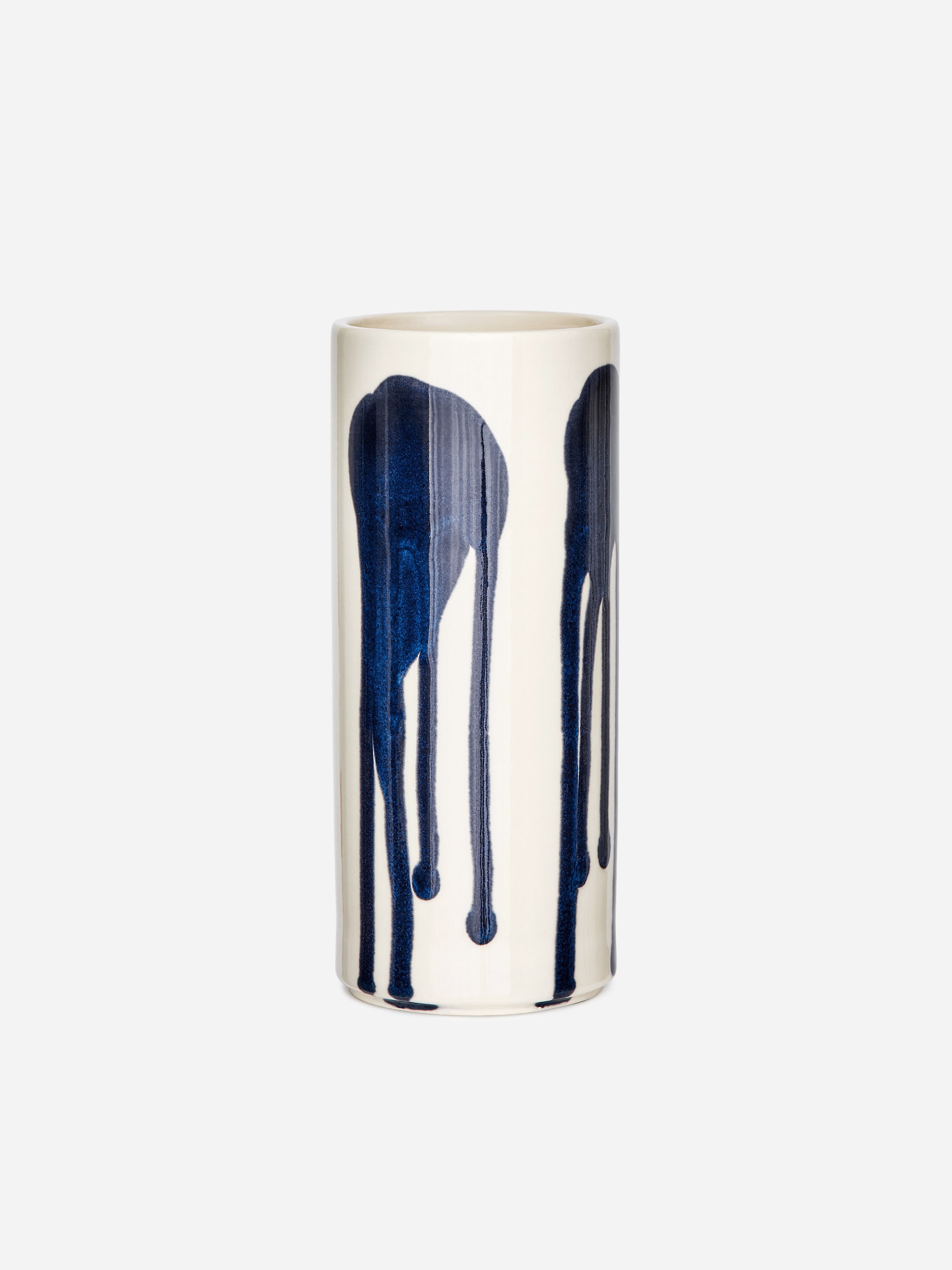 View larger image: Stoneware Vase 23 cm - White/Blue - Home All | H&M GB 1