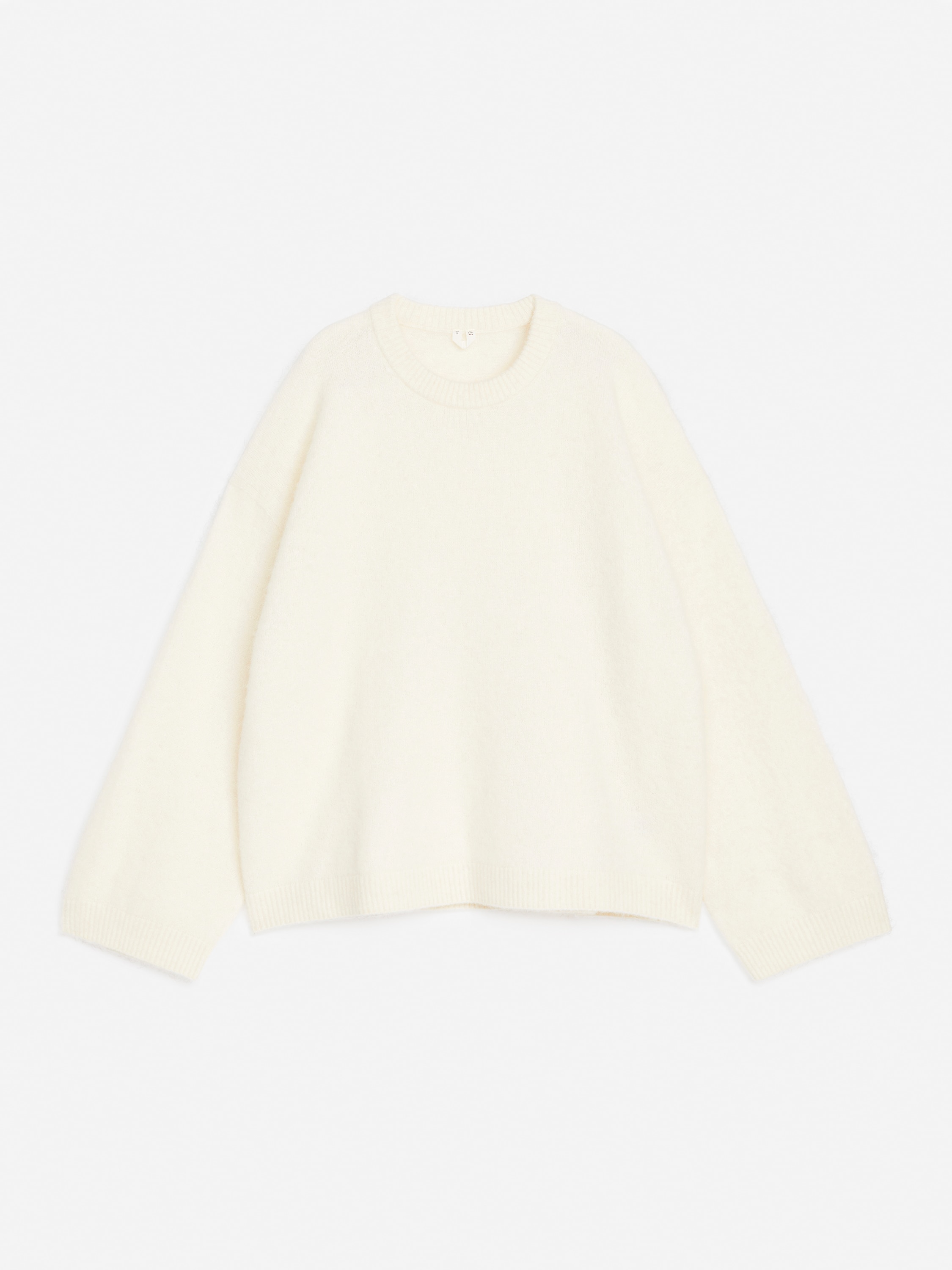 Pull en mélange de laine et d'alpaga - Blanc cassé/Noir/Violet/Rose poudré/Rouge/Bordeaux foncé/Beige