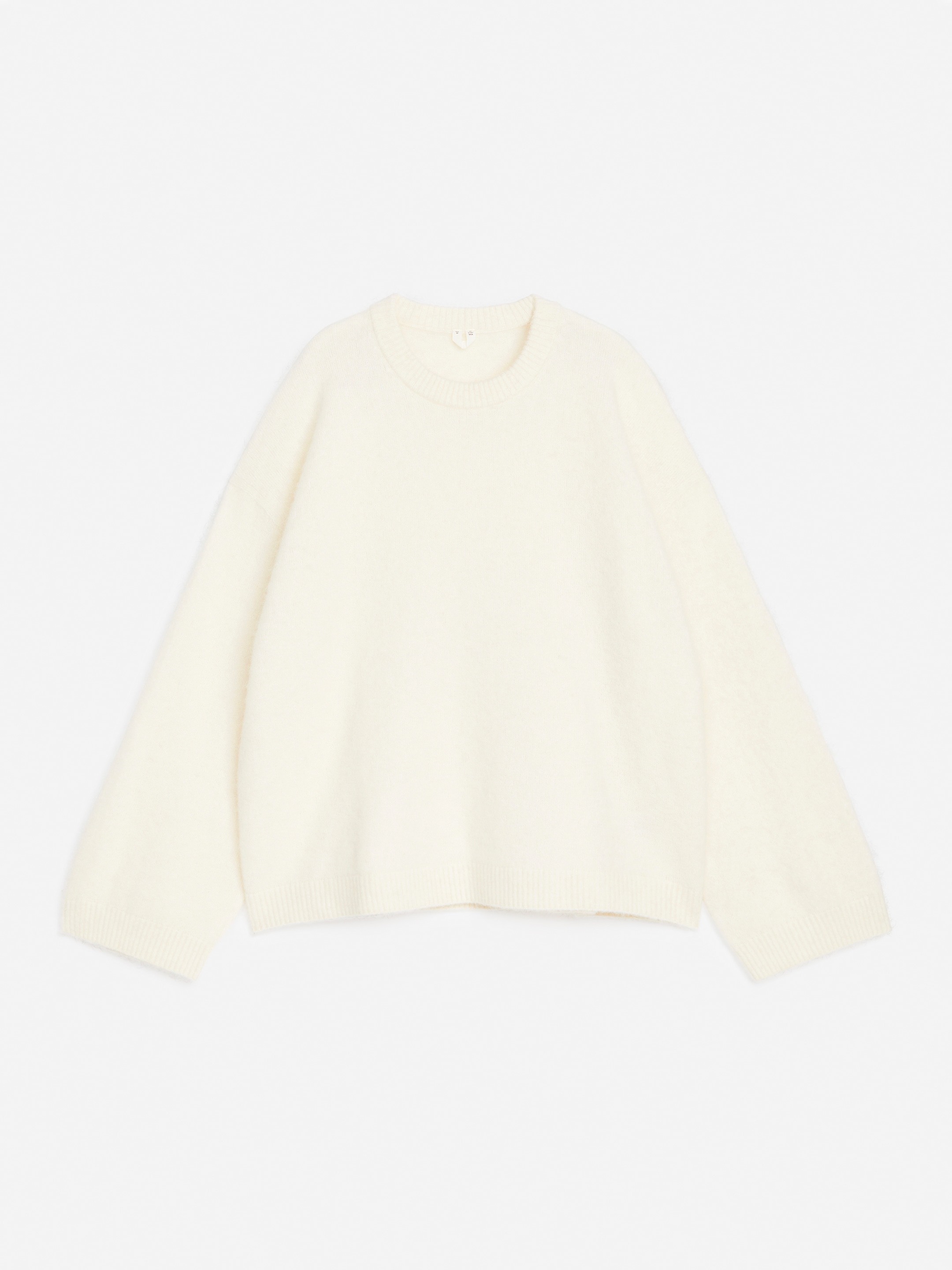 Visa större bild: Tröja i alpacka och ull - Off-white - DAM | H&M SE 5