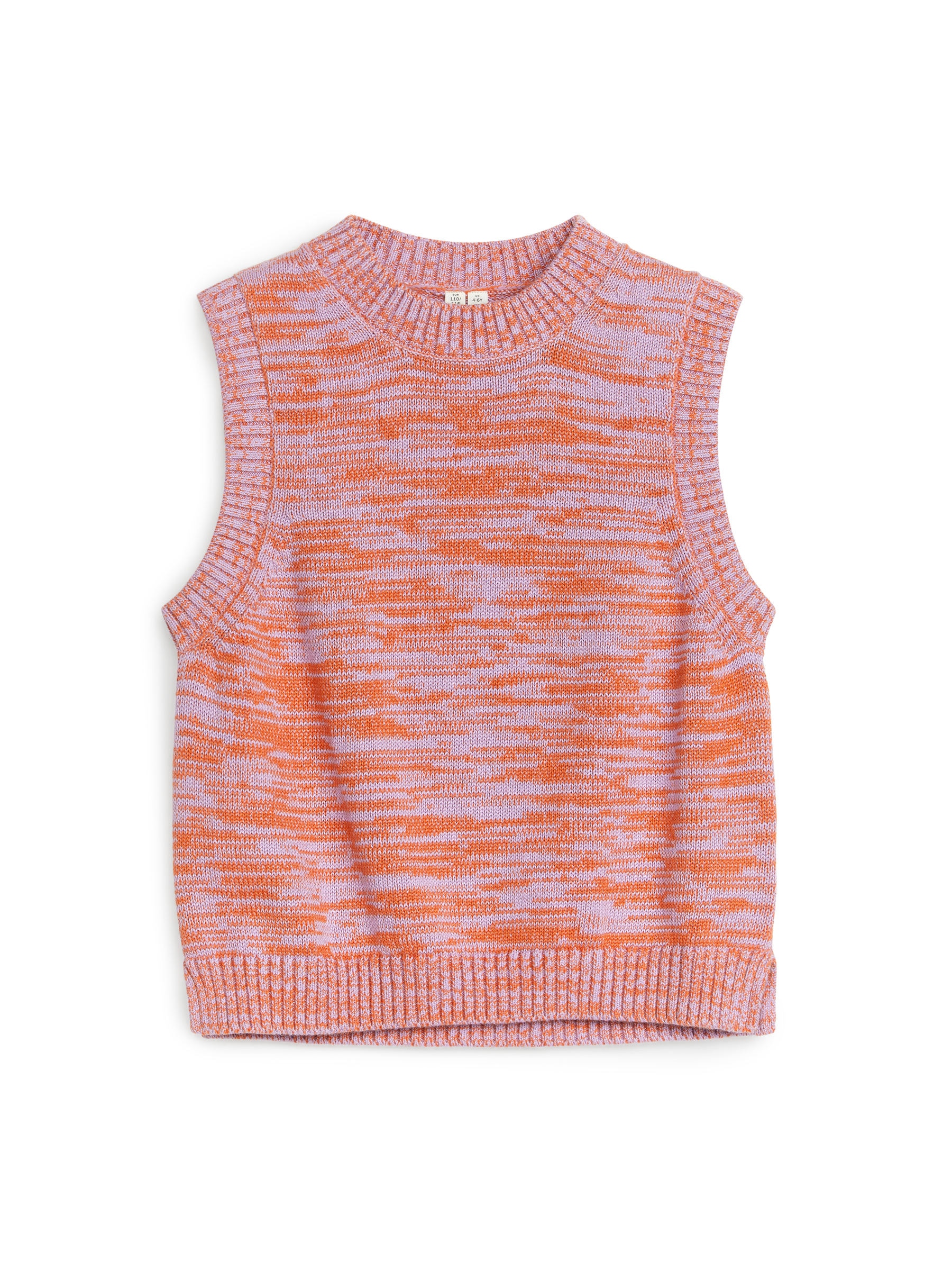 Multi-Colour Knitted Vest - Lilac/Orange - Regular fit - Children - StillMedia/DescriptiveStillLife - 1