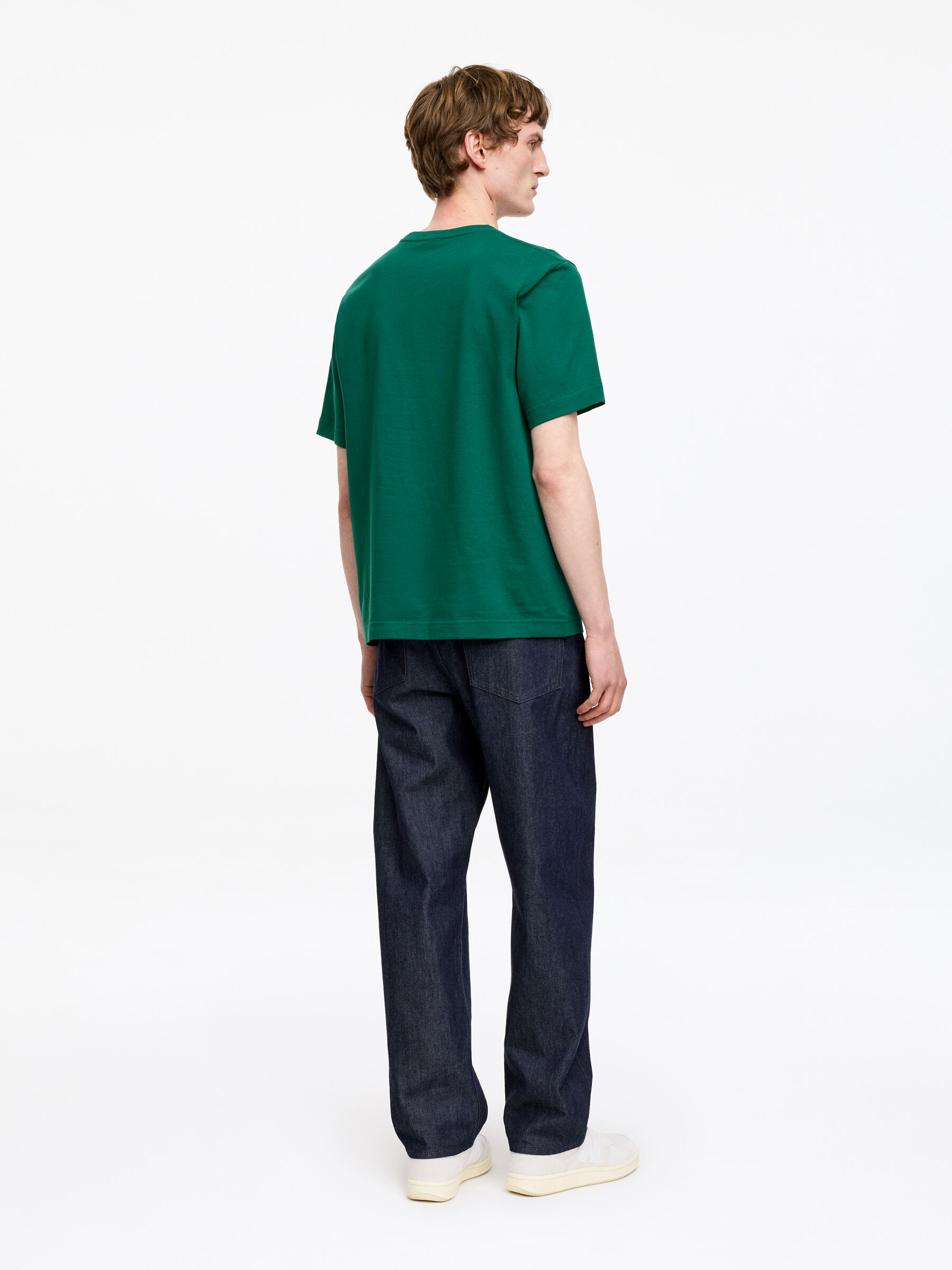 220 GSM Relaxed T-Shirt - Dark Green - Regular fit - Men - StillMedia/Lookbook - 5