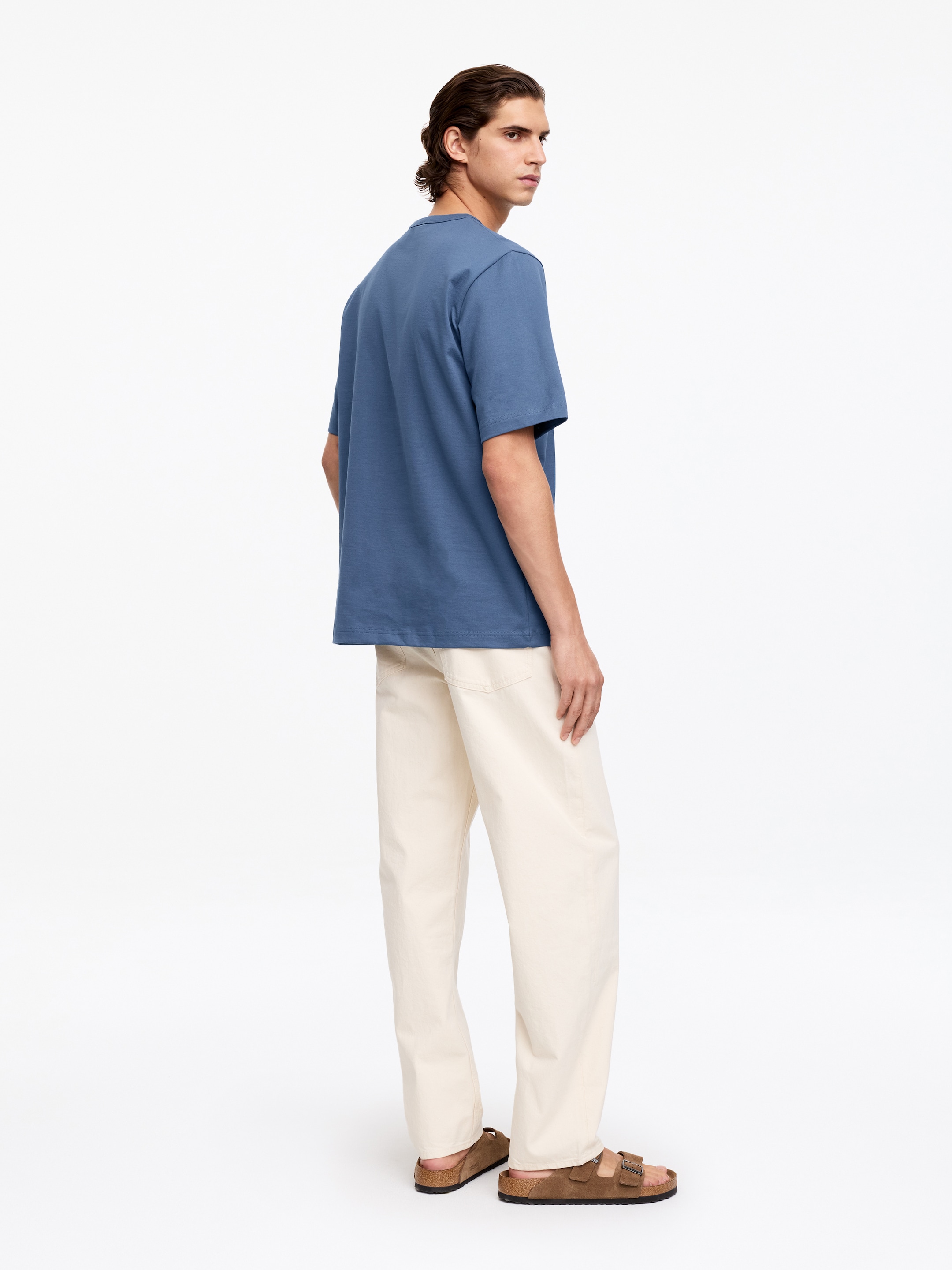 Camiseta oversize de 270 GSM - Azul oscuro - Corte relajado - Men - StillMedia/Lookbook - 3