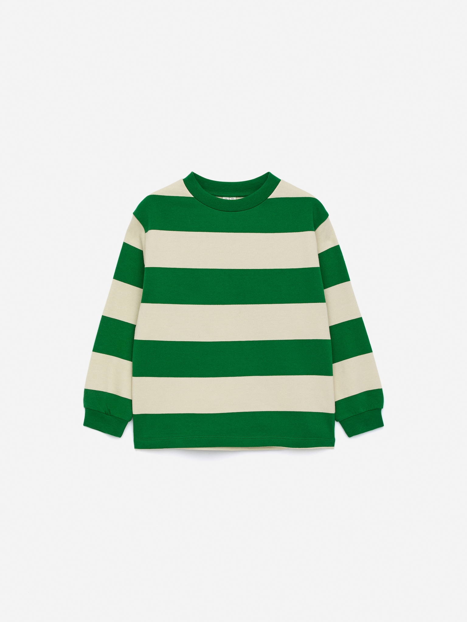 Sweat en éponge - Vert/Blanc cassé/Bleu clair/Orange - 1
