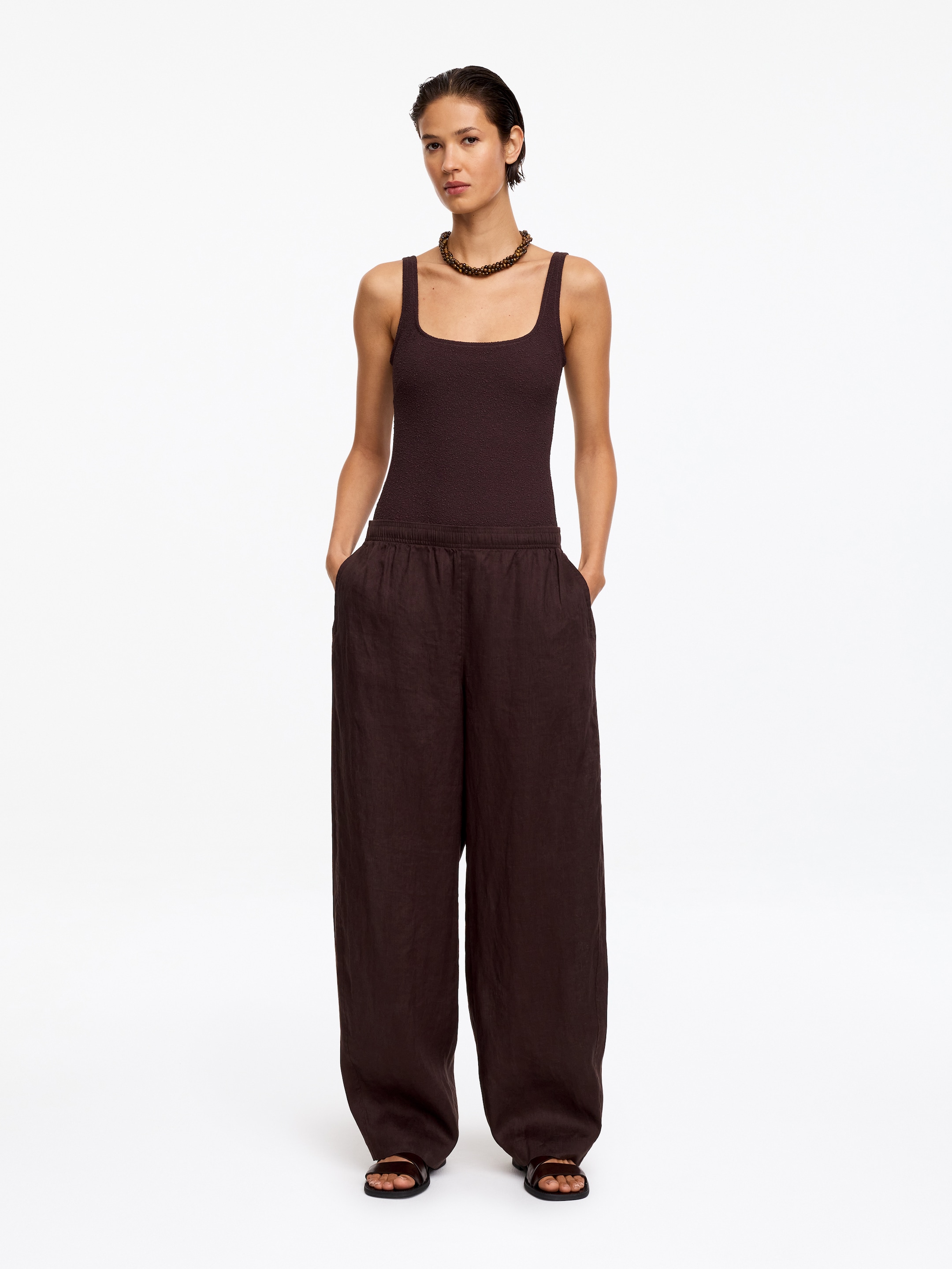 Maillot de bain structuré - Marron foncé - Femme - StillMedia/Lookbook - 7