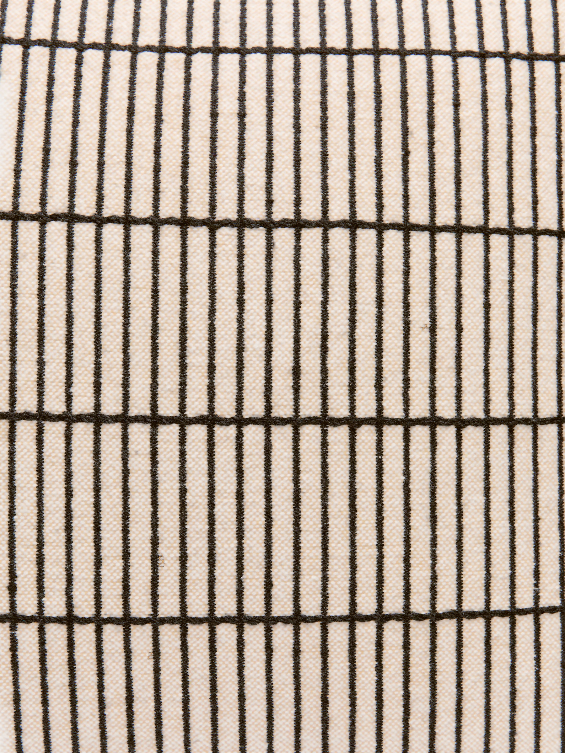 Cotton Wool Cushion Cover 50 x 50 cm - Black/Beige - Homeware - StillMedia/DescriptiveDetail - 1