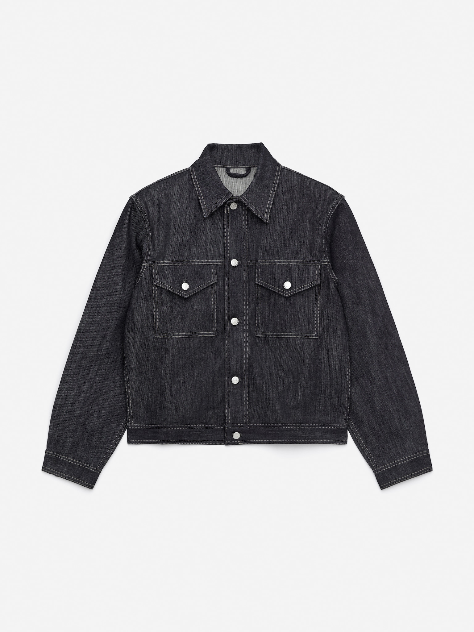 Denim Jacket - Dark Blue - 2