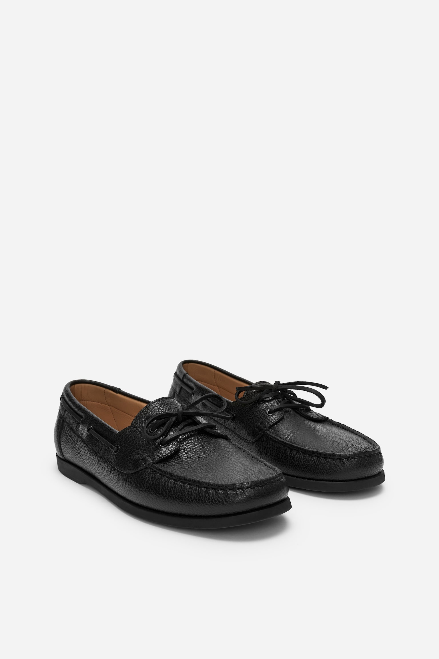 Bootsschuh aus Leder - Schwarz - 5