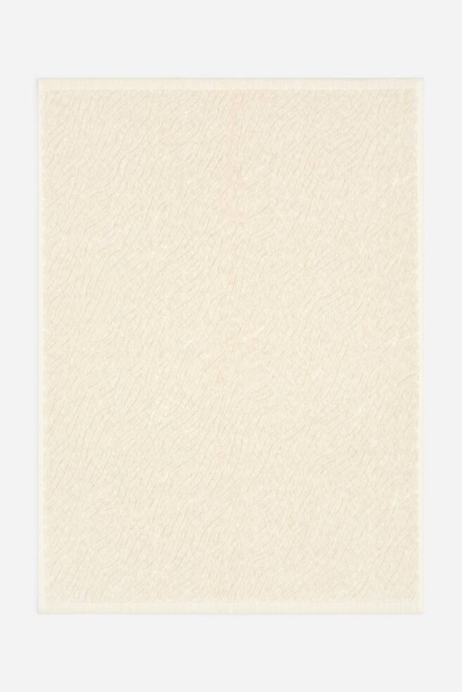Jacquard-Woven Bath Mat - Off White - 1