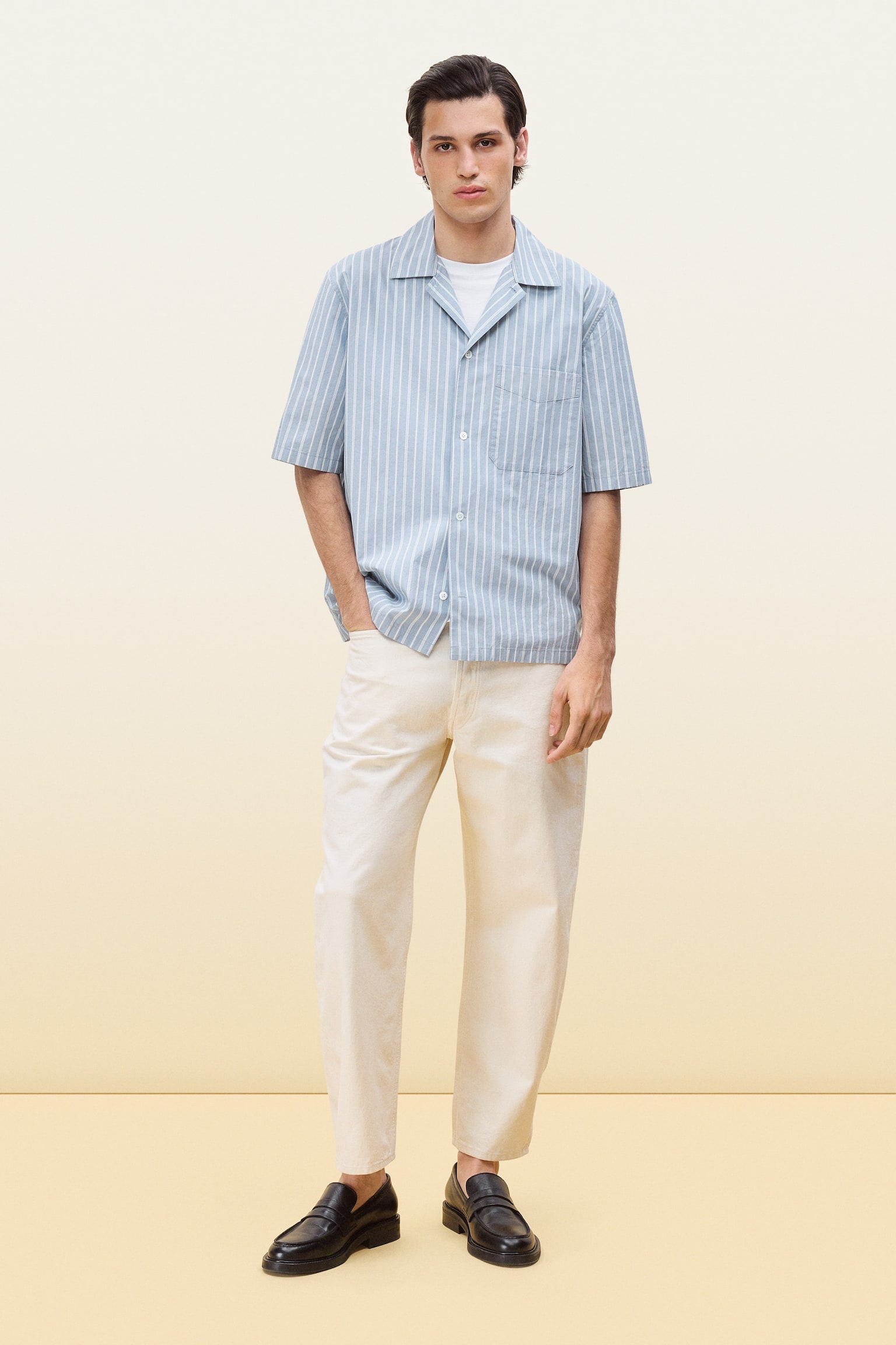 CREEK Relaxed Barrel Jeans - Ecru/Blå - 8