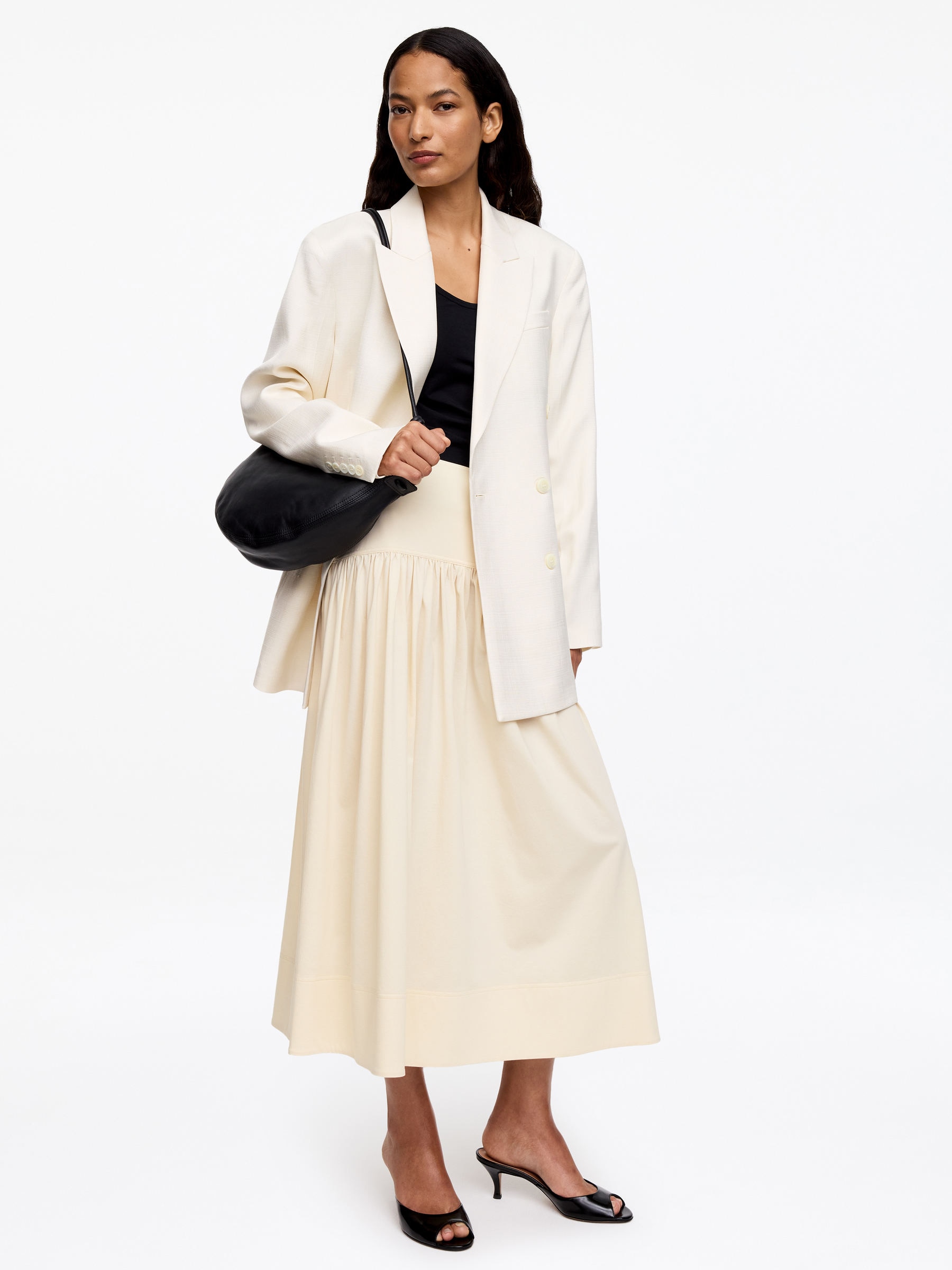 Midirock in A-Linie - Beige - Regular Fit - Damen - StillMedia/Lookbook - 4