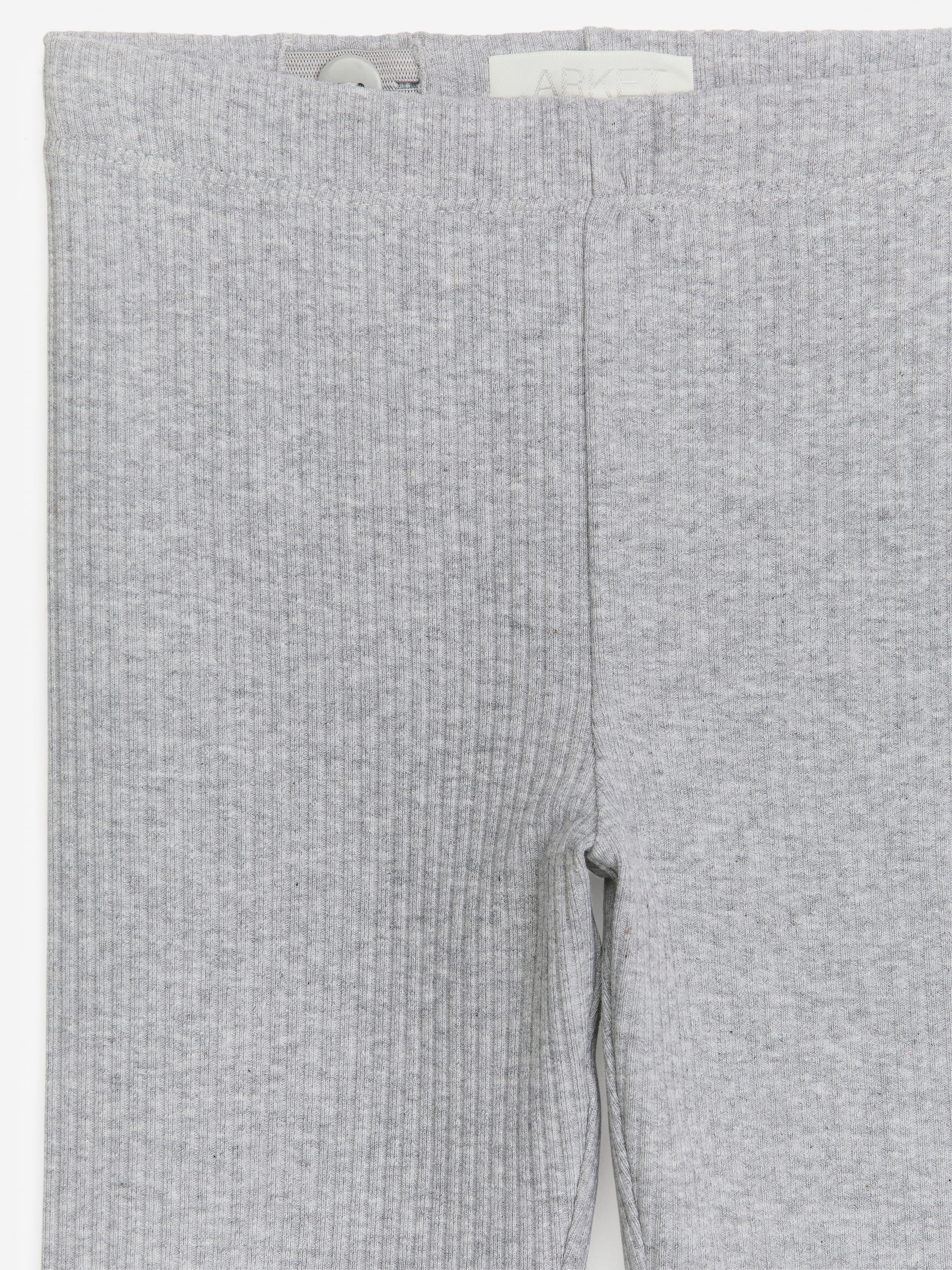 Näytä suurempi kuva: Leggingsit jersey-joustinneuletta - Meleerattu harmaa - Kids | H&M FI 3