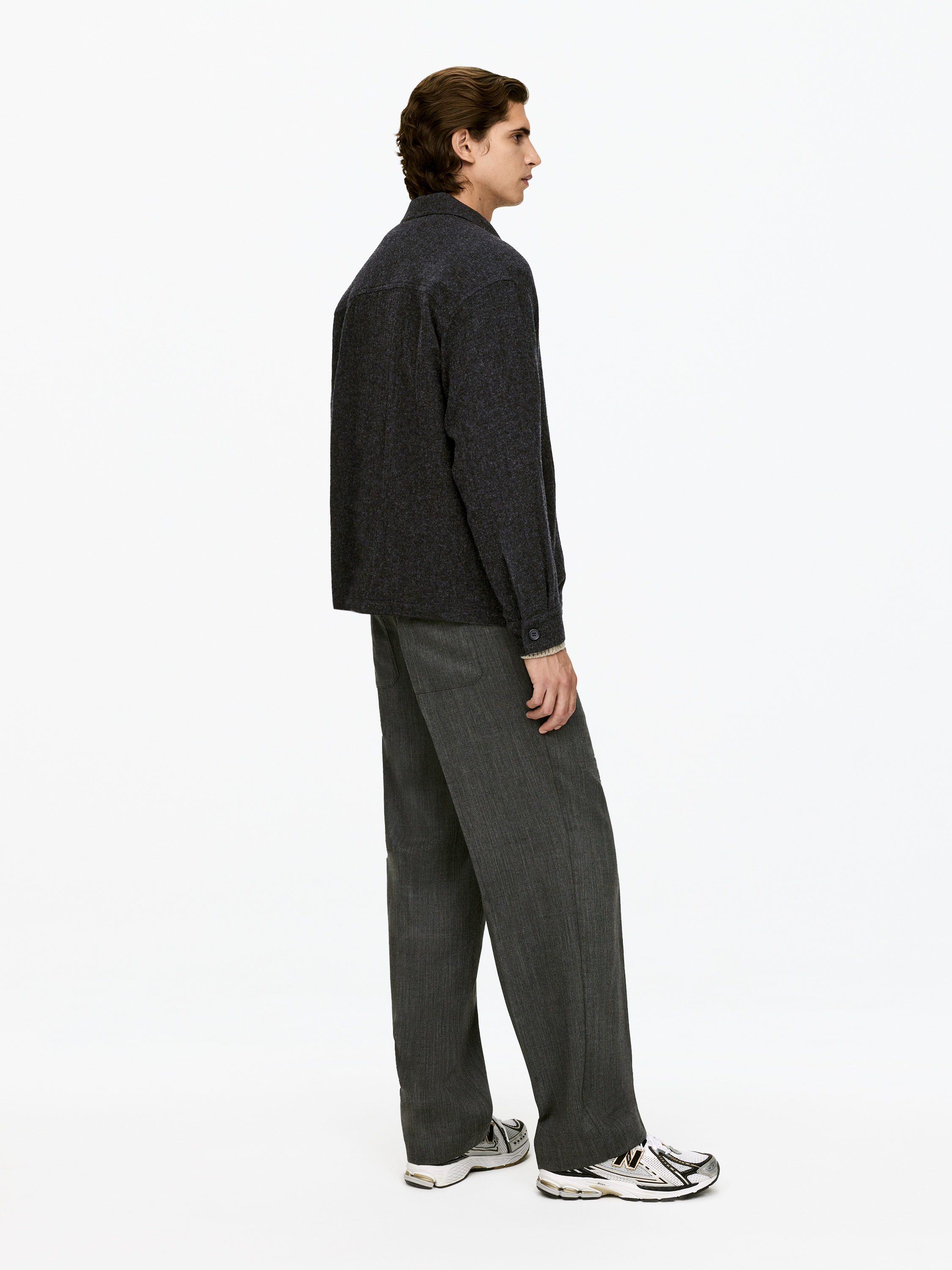Relaxed Overshirt - Dark Grey - Relaxed fit - Men - StillMedia/Lookbook - 7