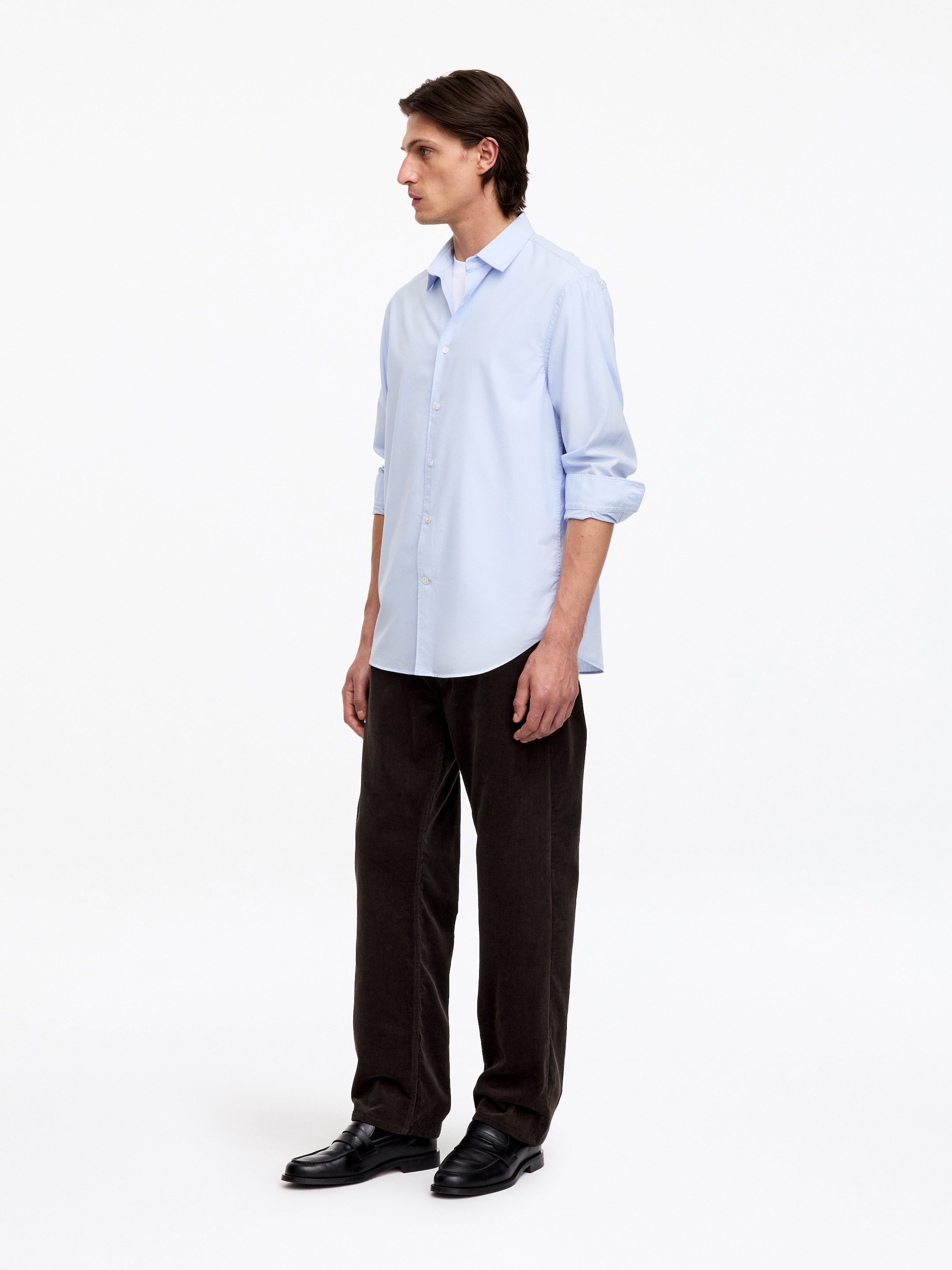 Pantalones de pana rectos OCEAN de corte amplio - Marrón - Corte holgado - men - StillMedia/Lookbook - 4