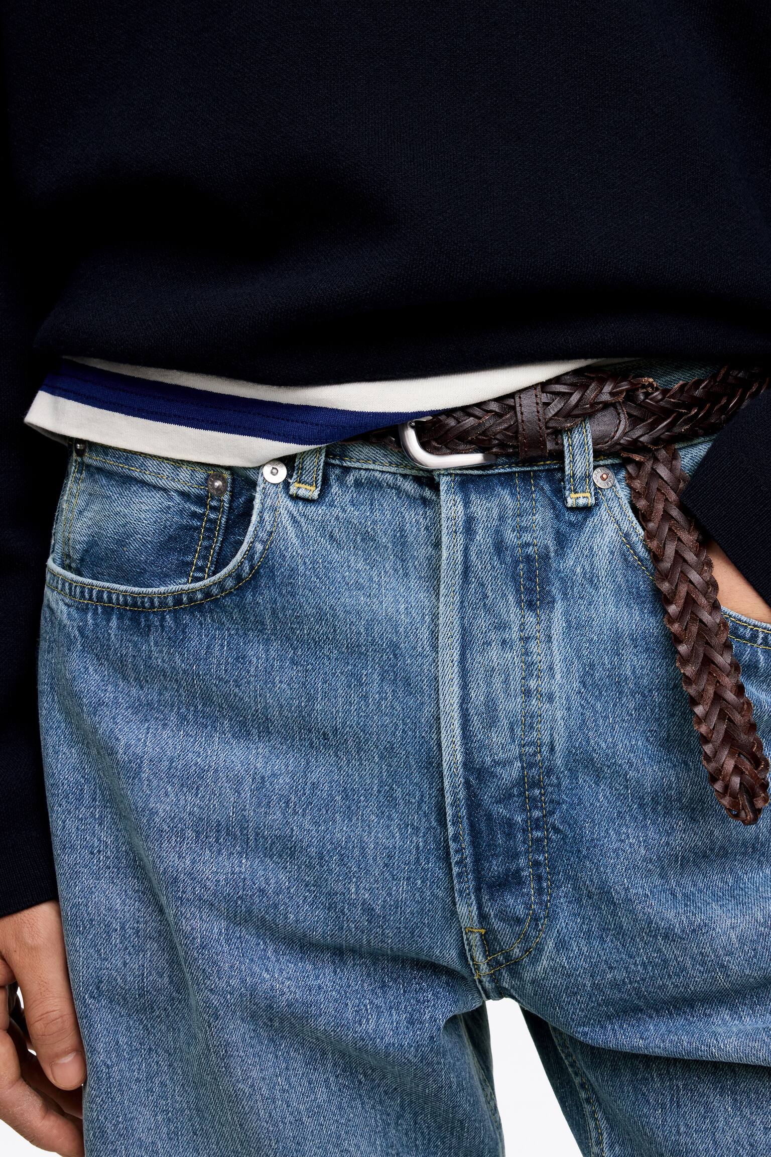 CREEK barrel jeans met ruimvallende pasvorm - Middenblauw/Donkerblauw - 4