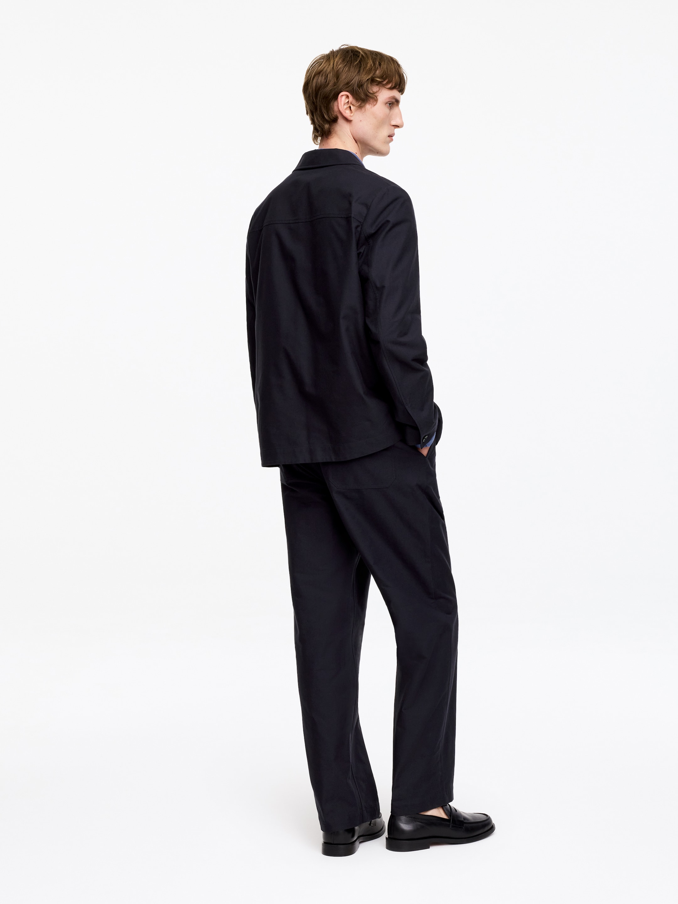Cotton Hopsack Blazer - Dark Blue - Regular fit - Men - StillMedia/Lookbook - 4