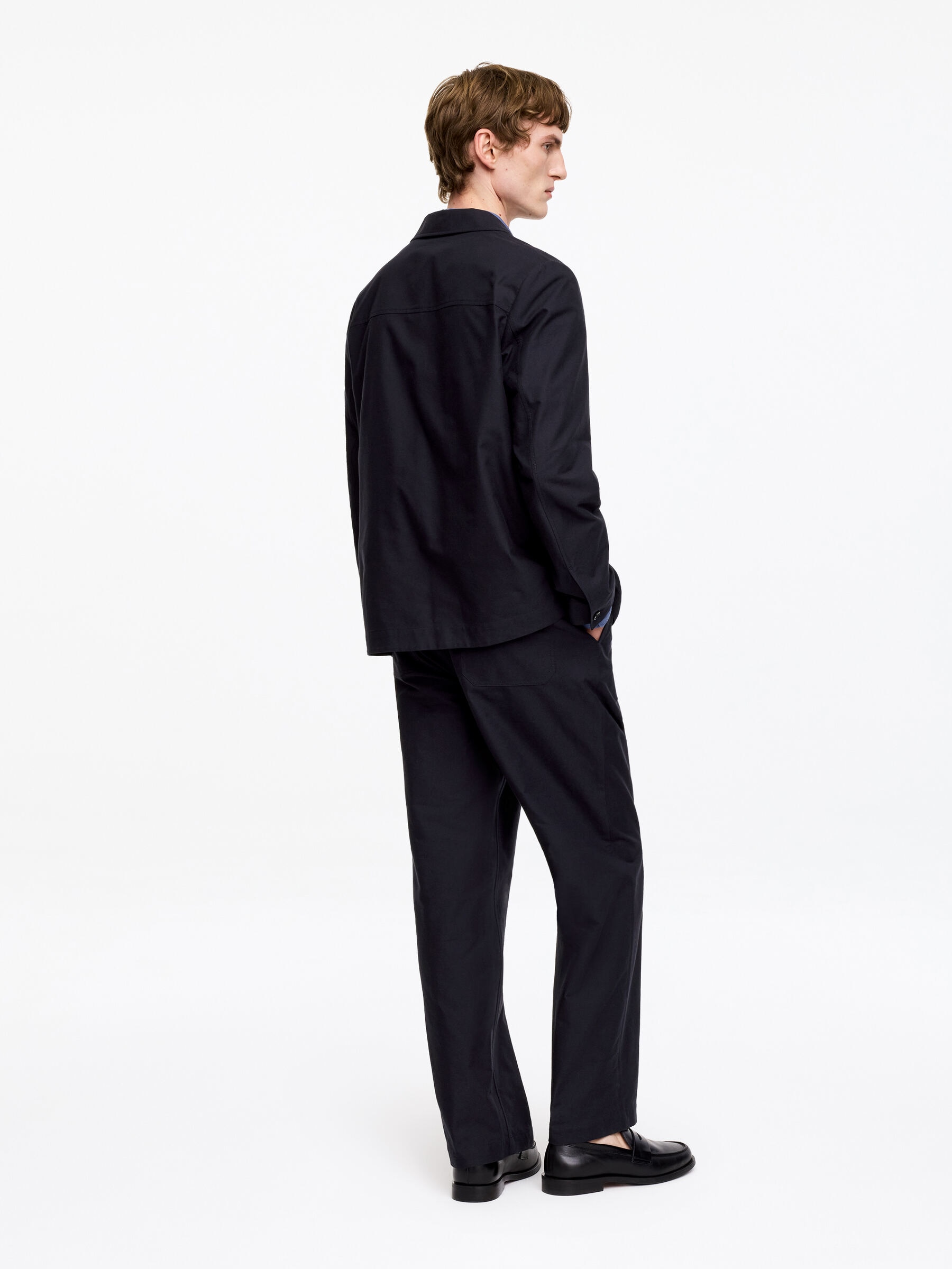 Cotton Hopsack Blazer - Dark Blue - Regular fit - Men - StillMedia/Lookbook - 4