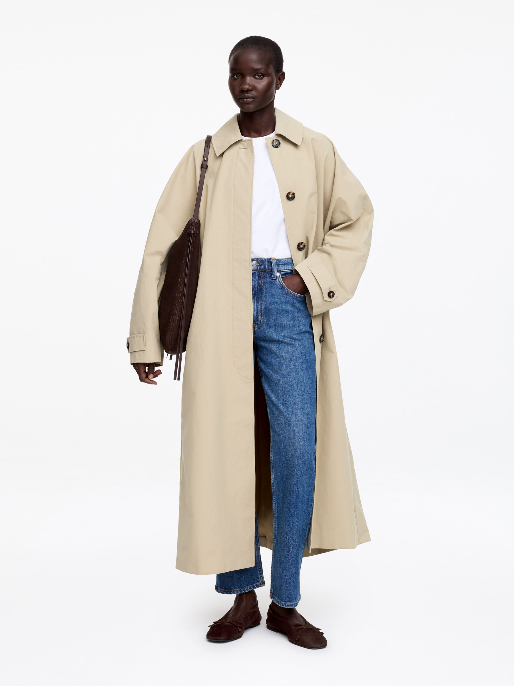 Zamszowe baleriny - Brązowy - Women - StillMedia/Lookbook - 7