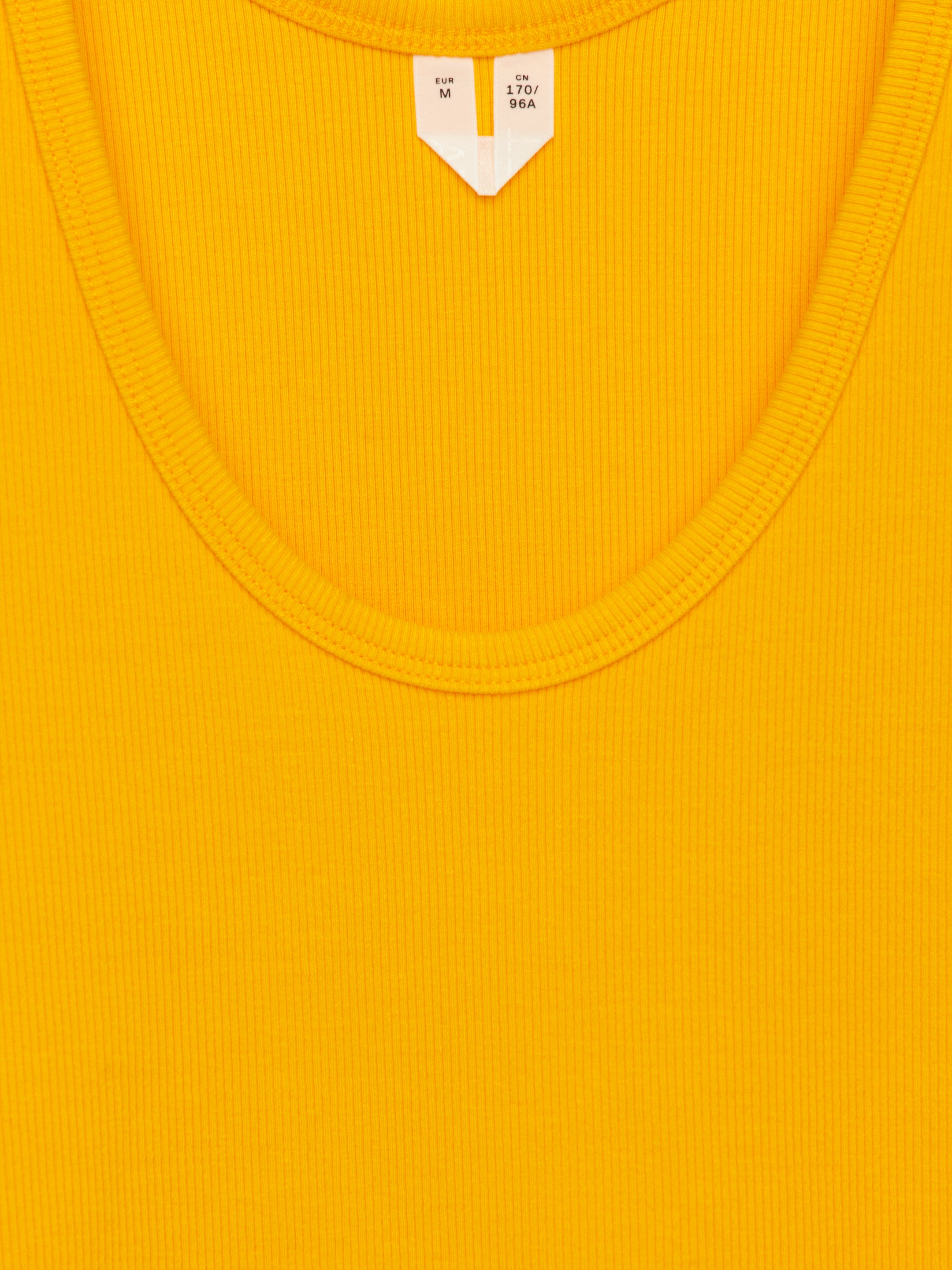 Se større billede: Ribbet tanktop - Gul - DAME | H&M DK 6