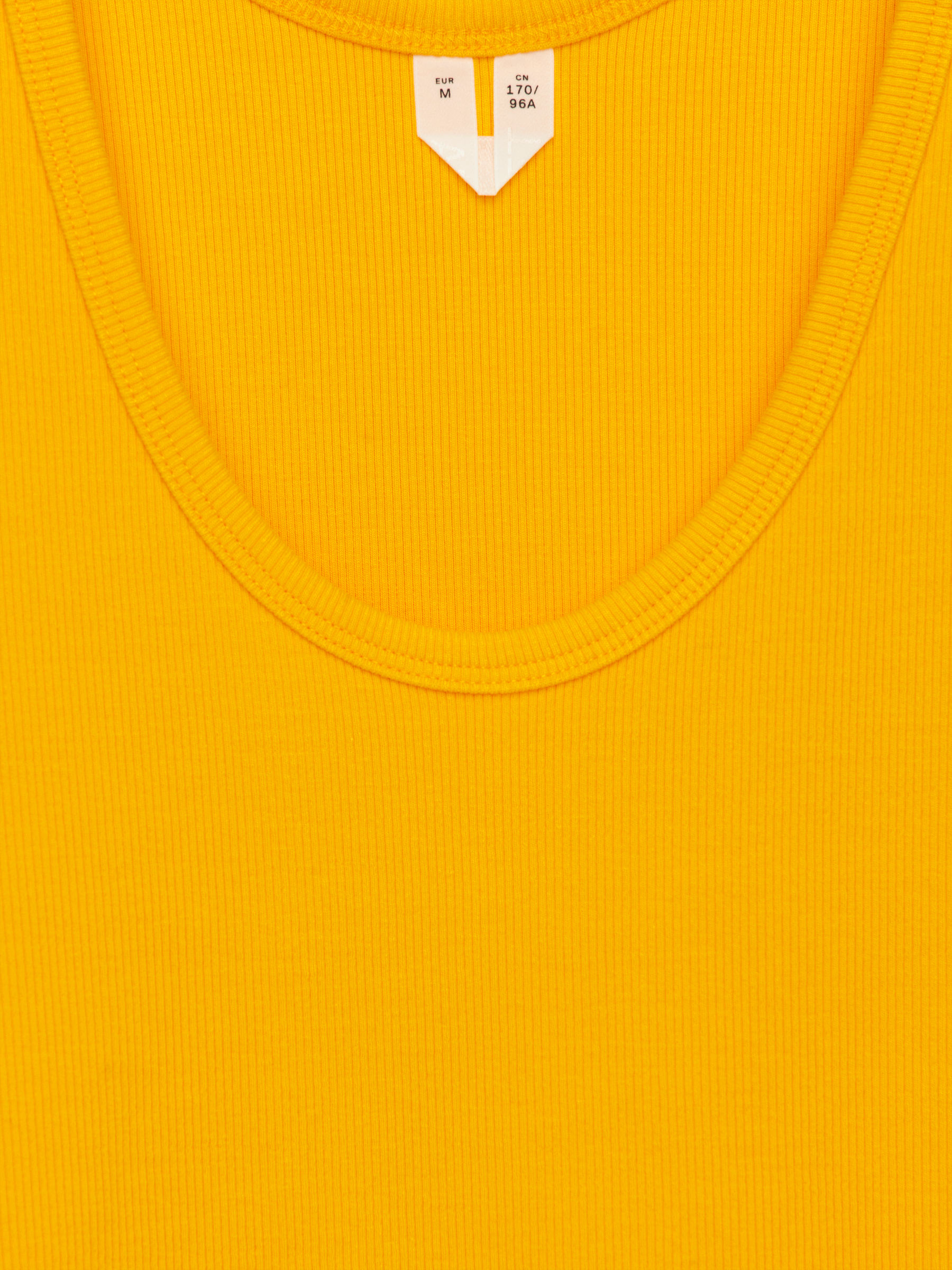 Rib Tank Top - Yellow - Slim fit - Women - StillMedia/DescriptiveDetail - 2