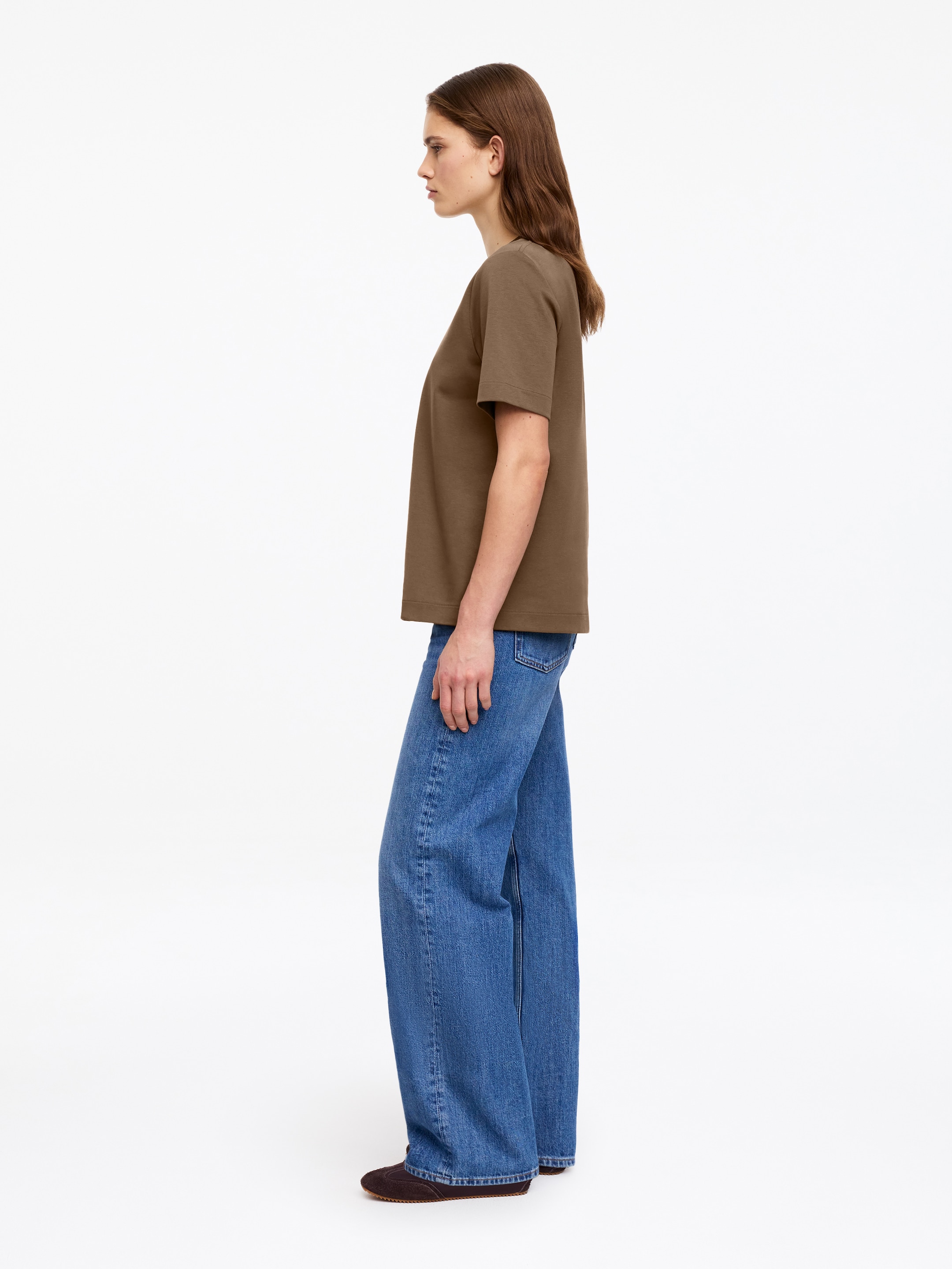 Formbeständiges Signature-T-Shirt - Braun - Regular Fit - Damen - StillMedia/Lookbook - 3