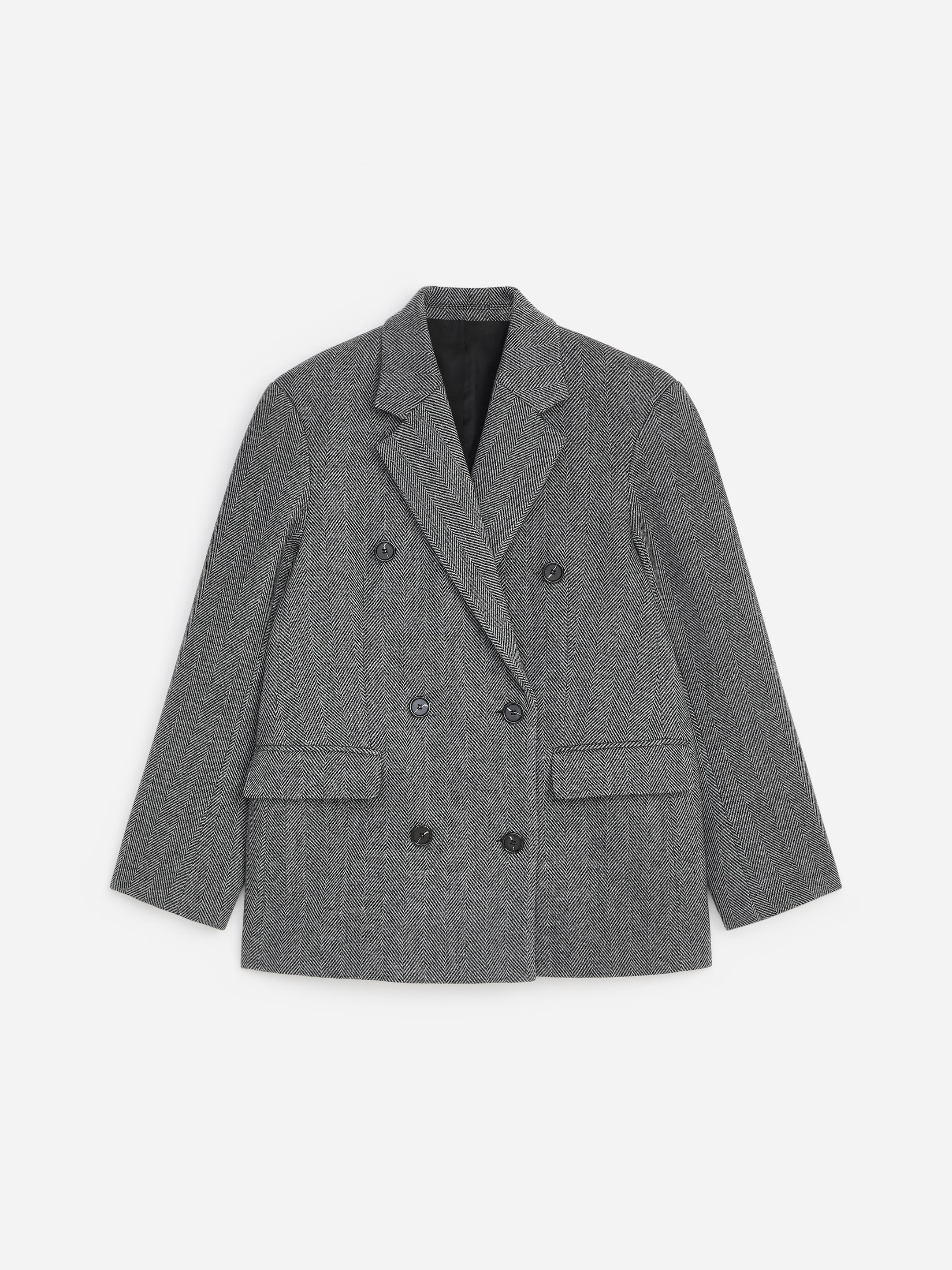 Blazer doppiopetto in misto lana - Nero - Relaxed fit - women - StillMedia/DescriptiveStillLife - 1