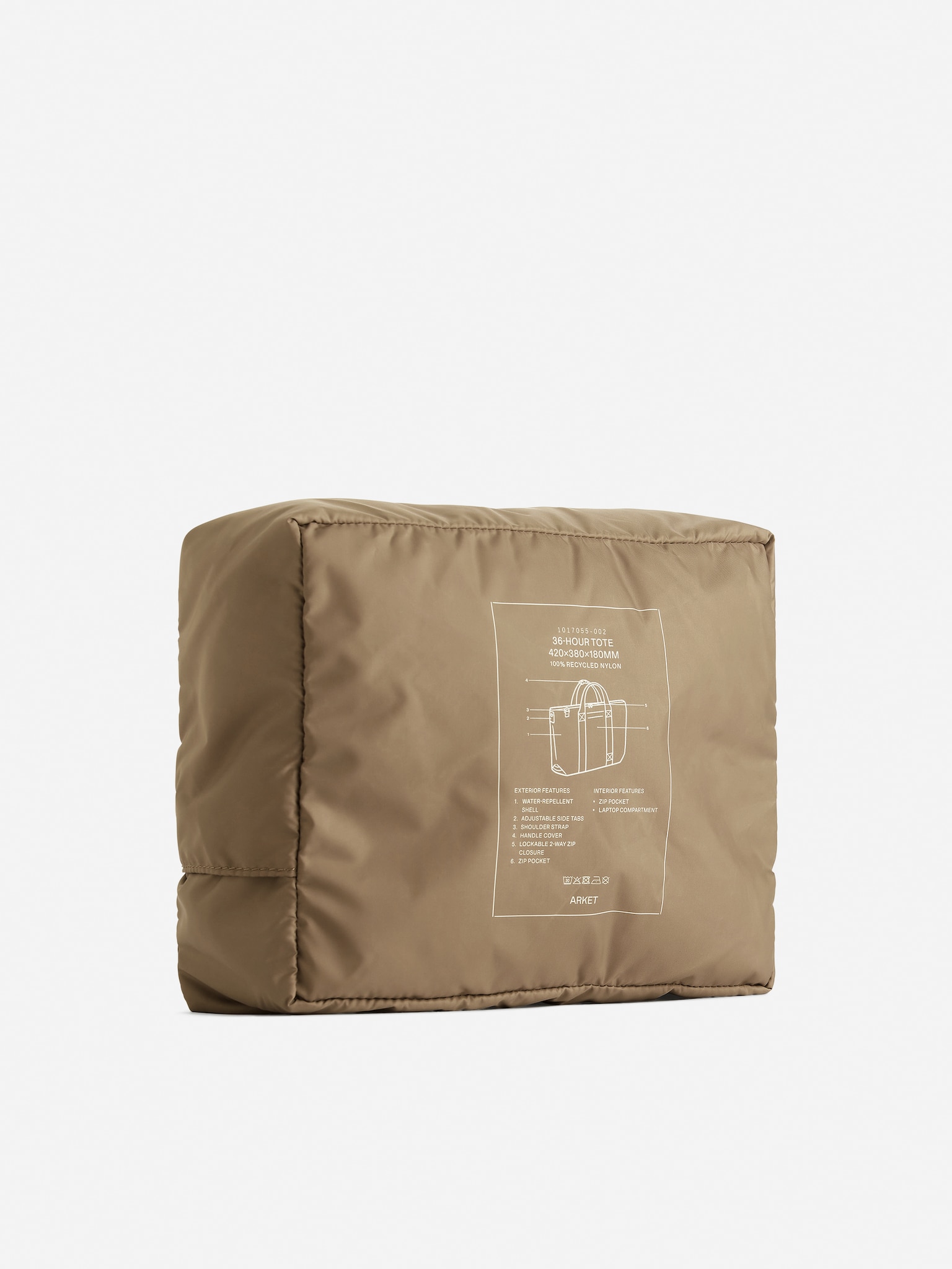 36-Hour Tote - Beige oscuro/Negro - 9