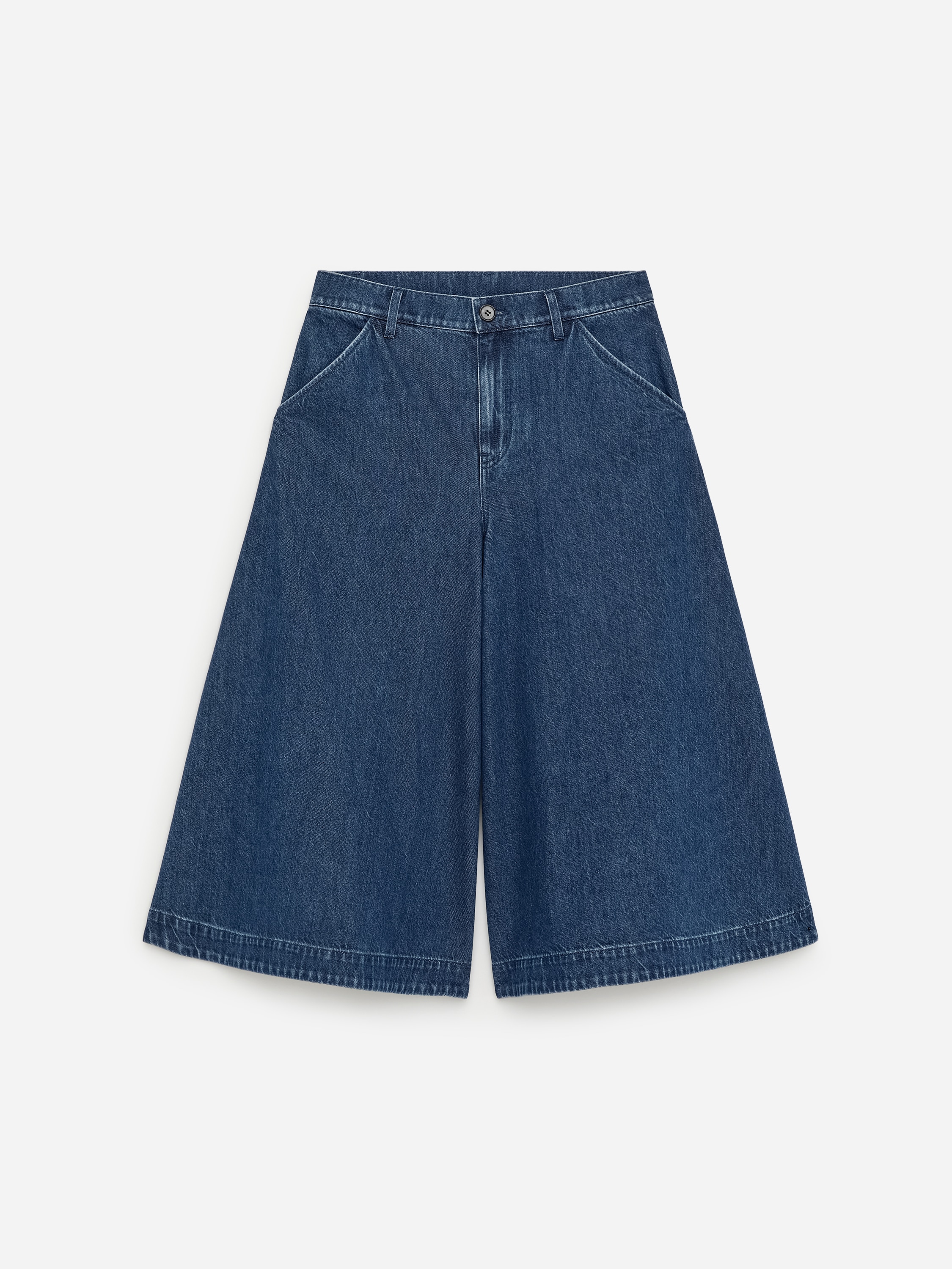 Pantalones vaqueros culotte - Azul