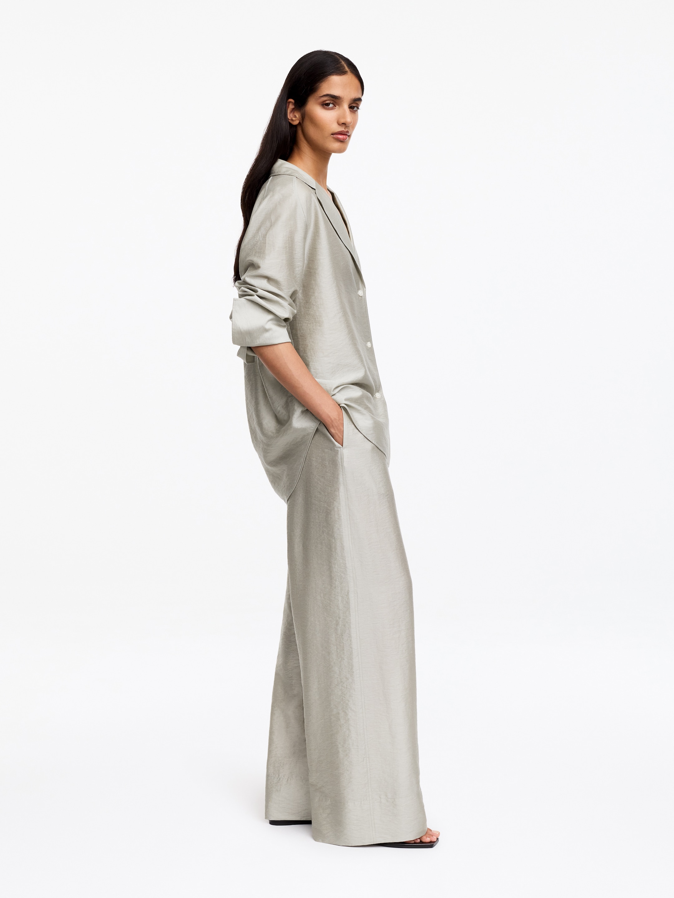 Relaxed Trousers - Light Mole - Relaxed fit - Women - StillMedia/Lookbook - 3