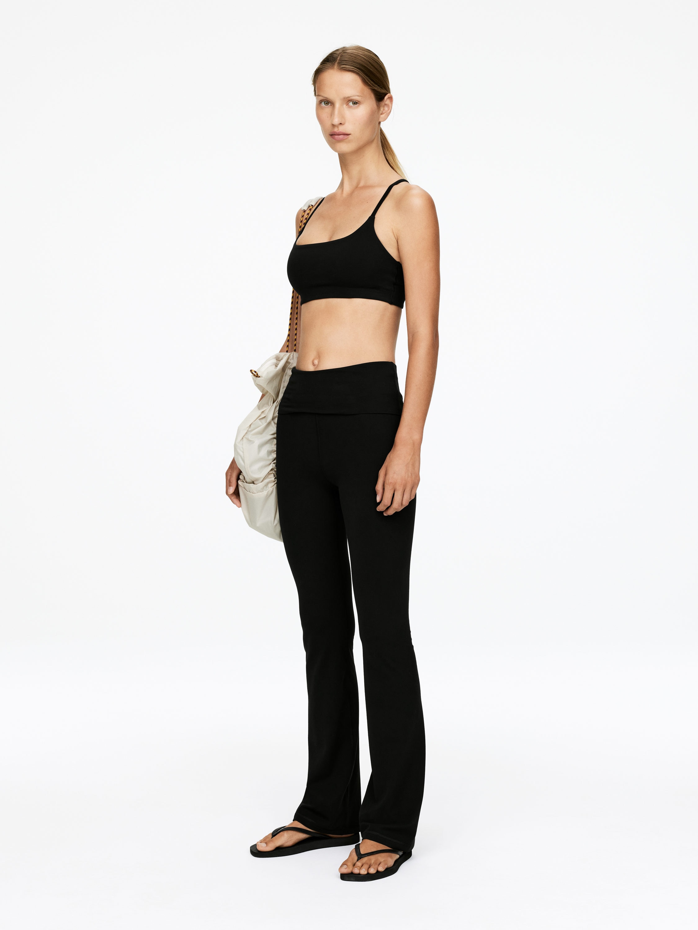 Soft Stretch Leggings - Black - Slim fit - Women - StillMedia/Lookbook - 5