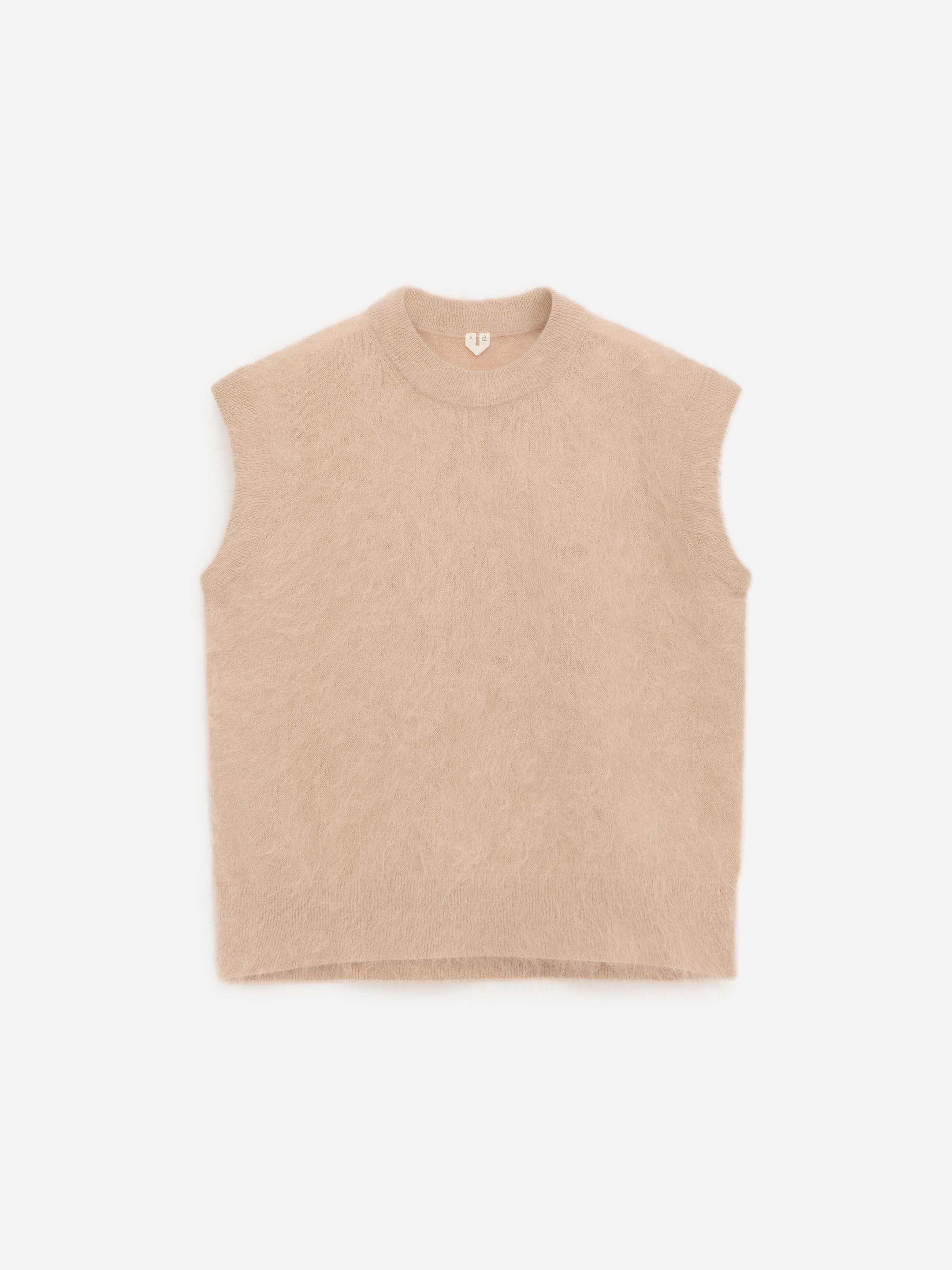 Gilet in misto mohair e lana-#d7c0a9-17548
