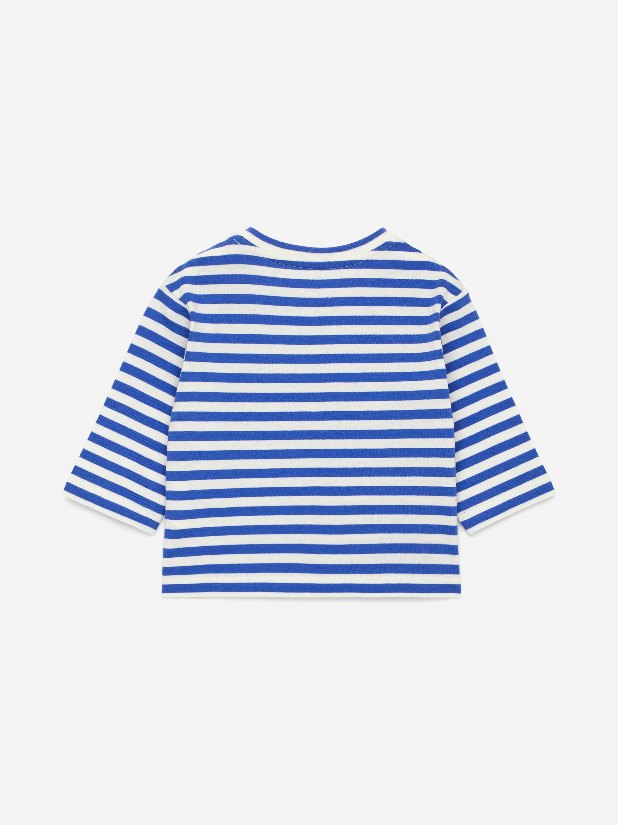 Näytä suurempi kuva: Pitkähihainen paita - Kirkkaansininen/luonnonvalk. - Kids | H&M FI 2