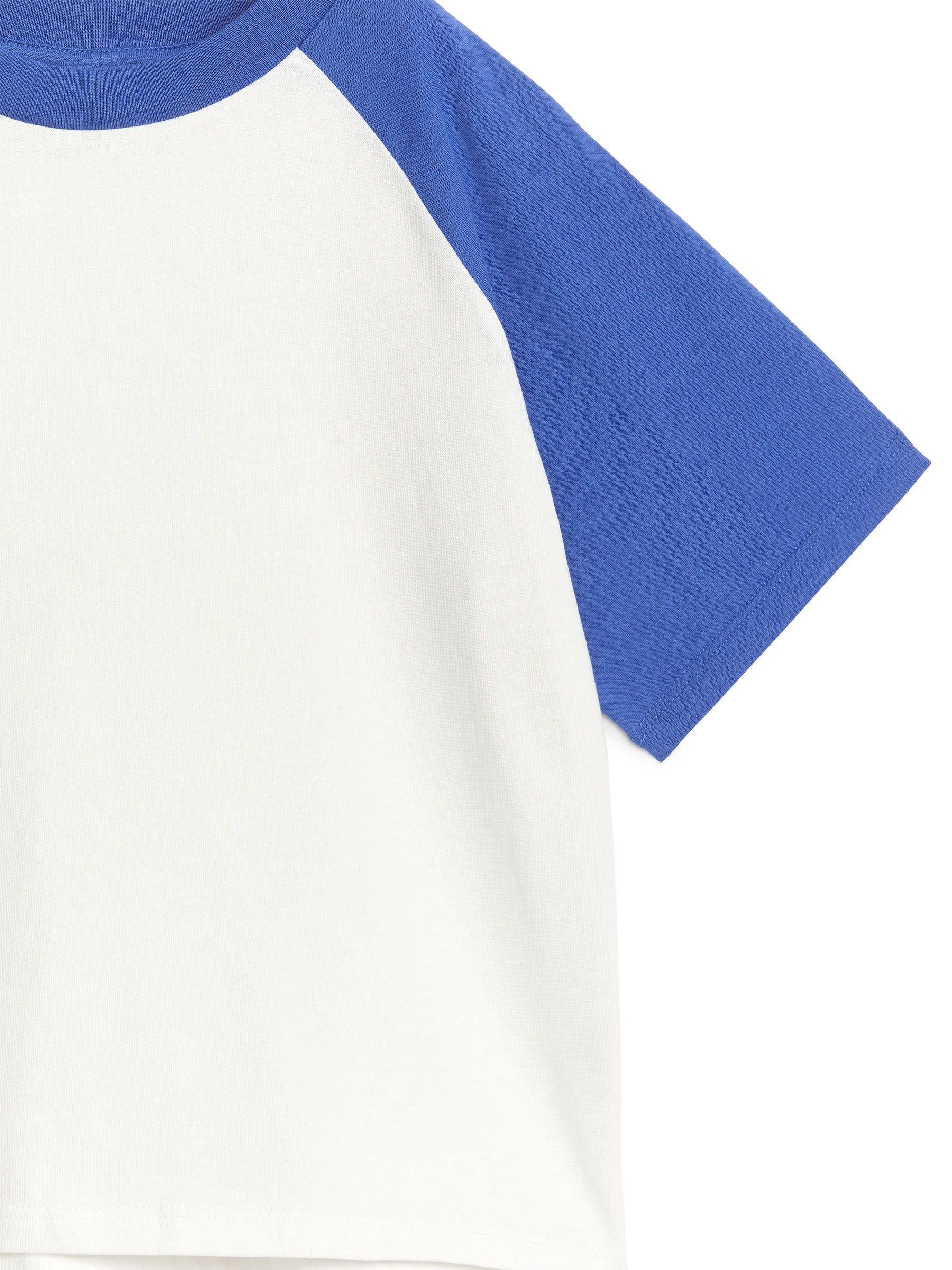 T-shirt con maniche raglan - Bianco/Blu - Relaxed fit - Children - StillMedia/DescriptiveDetail - 1