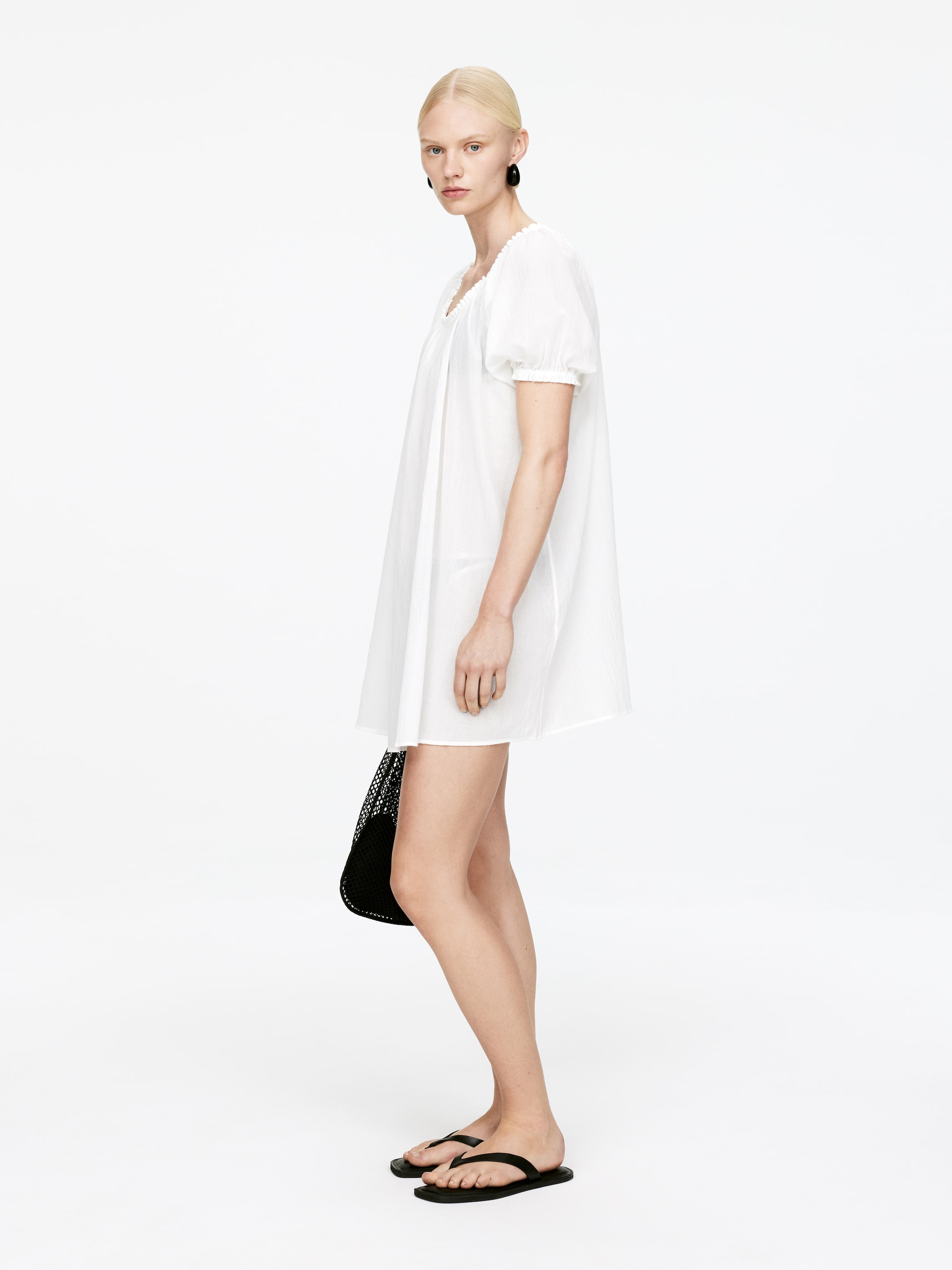 Visualizza immagine più grande: Abito da spiaggia in voile di cotone - Bianco sporco - DONNA | H&M IT 3