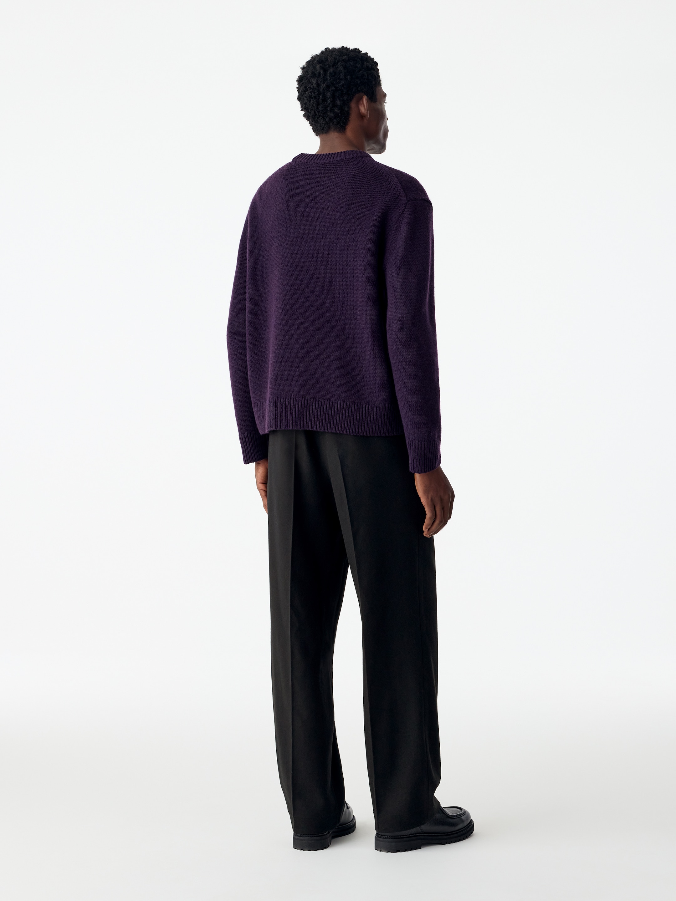 Weite Flanellhose - Schwarz - Loose Fit - men - StillMedia/Lookbook - 4