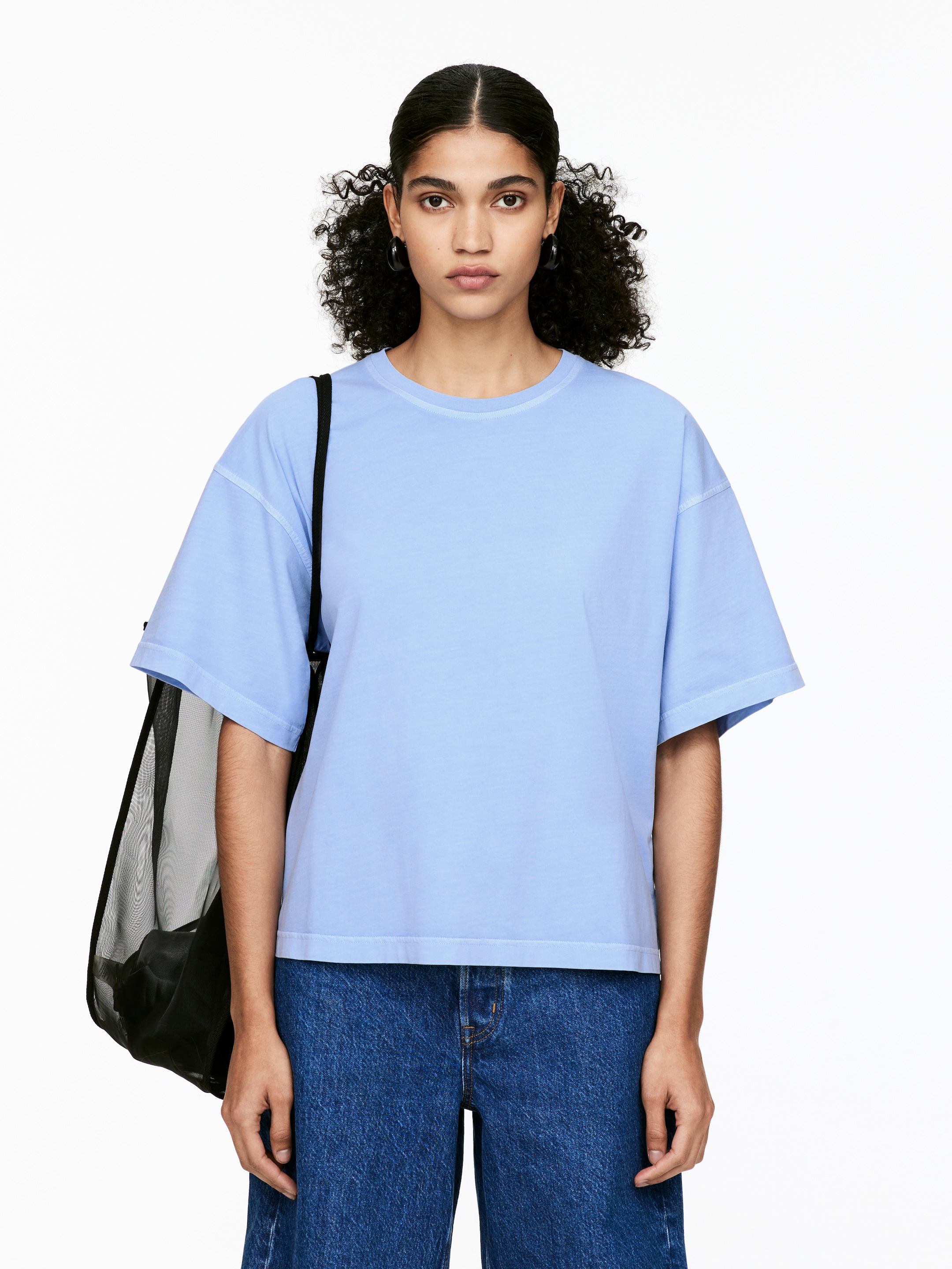 Ver imagen más grande: Camiseta de algodón - Azul claro - MUJER | H&M ES 1
