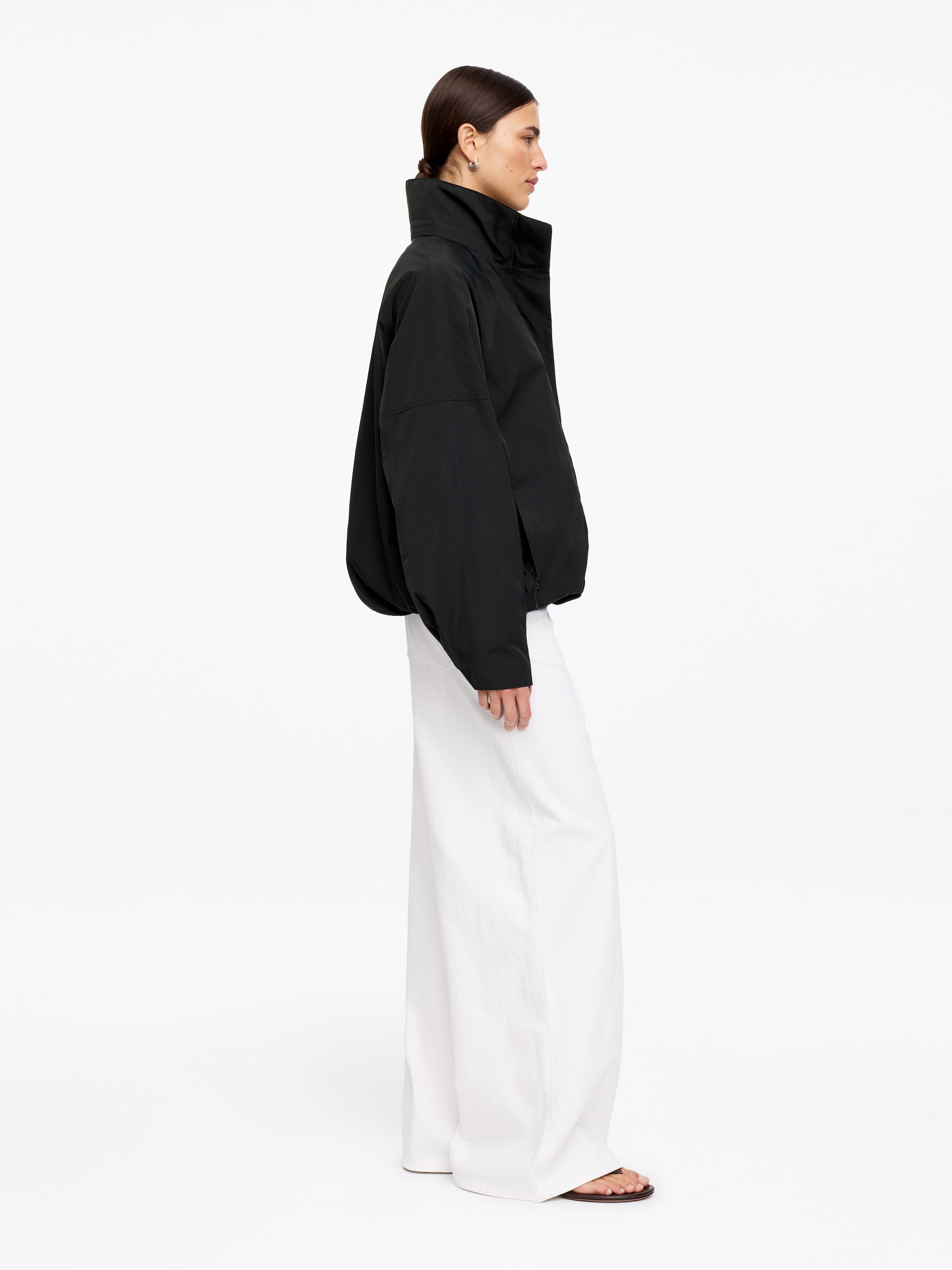 Giacca a vento con coulisse - Nero - Regular fit - Women - StillMedia/Lookbook - 4