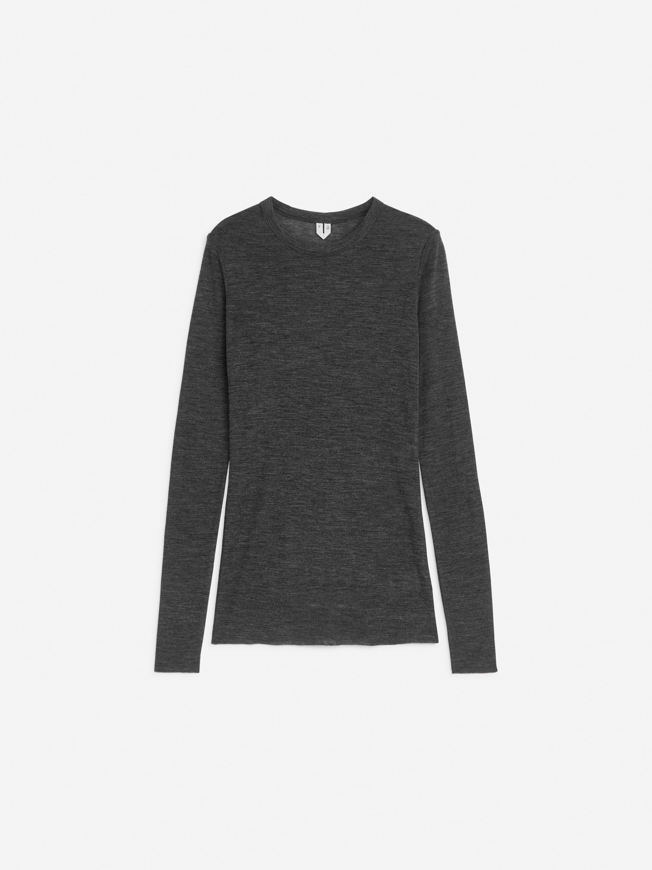 Grösseres Bild ansehen: Langärmliges Oberteil aus Merinowolle - Dunkelgrau meliert - DAMEN | H&M CH 5