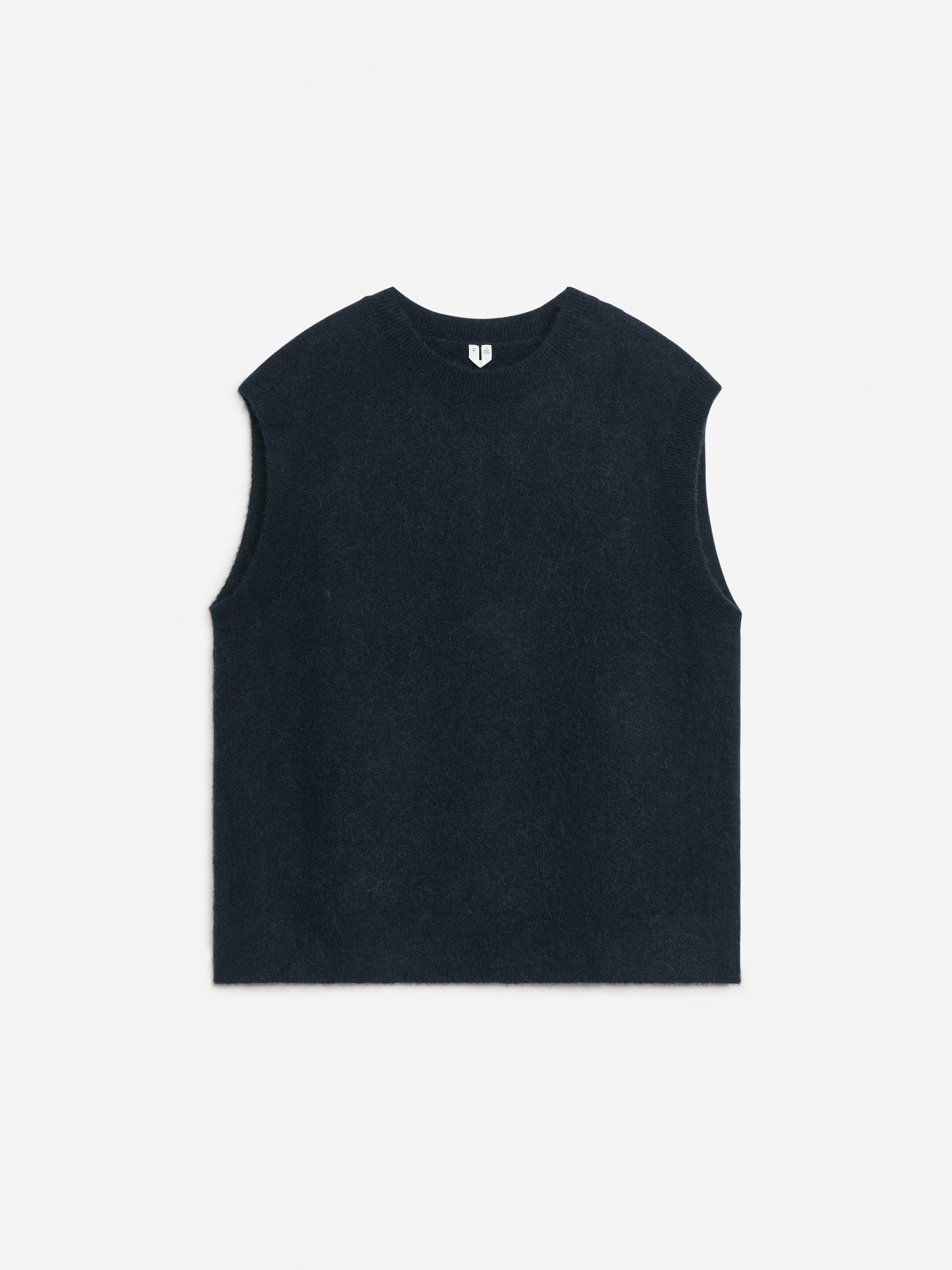 Zobrazit větší obrázek: Vesta z alpaka-vlněné směsi - Dark Blue - MUŽI | H&M CZ 1