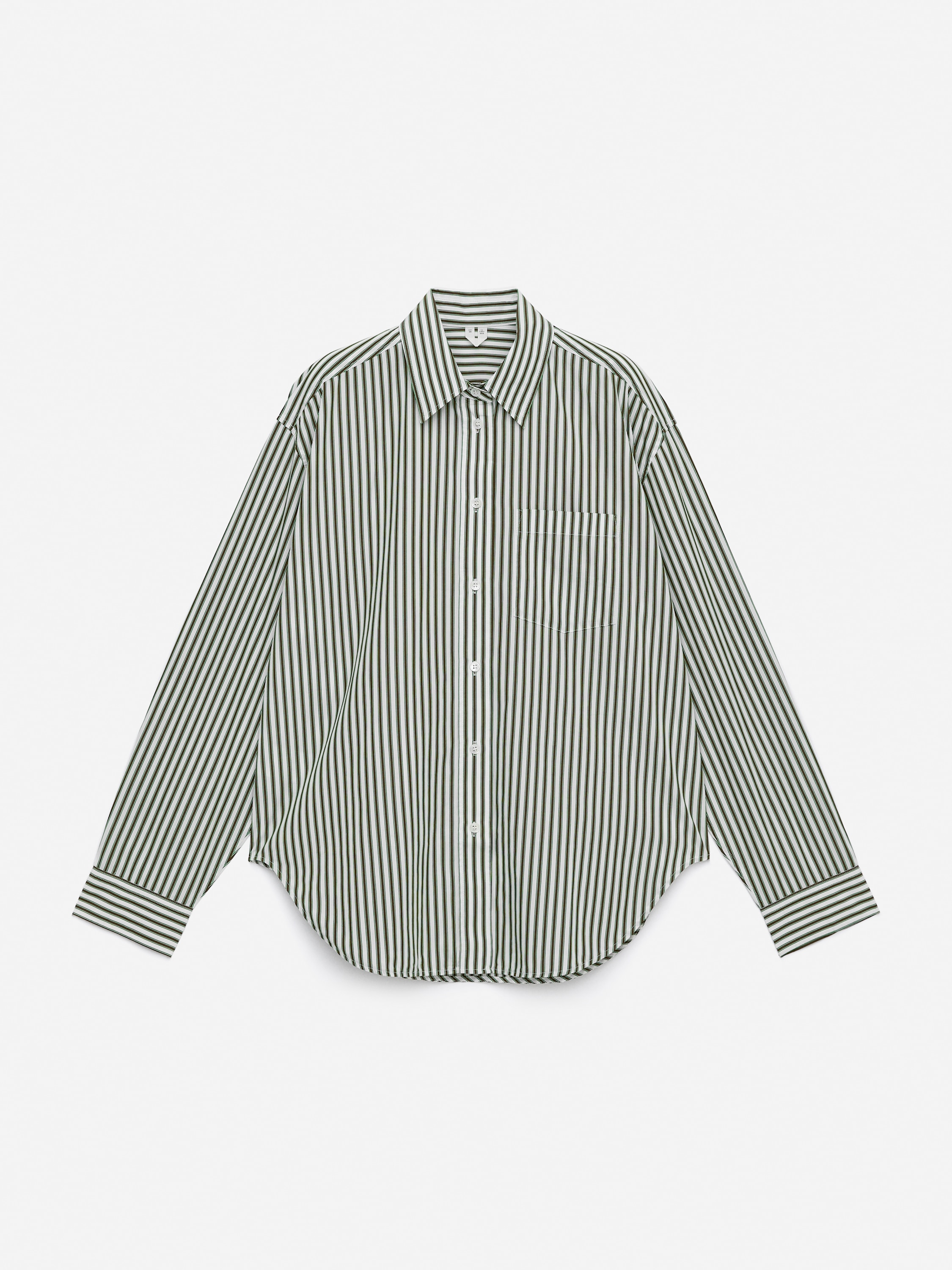 Oversize bavlnená košeľa - Zelená/Biela/White/White/Ružová/Pruhovaná