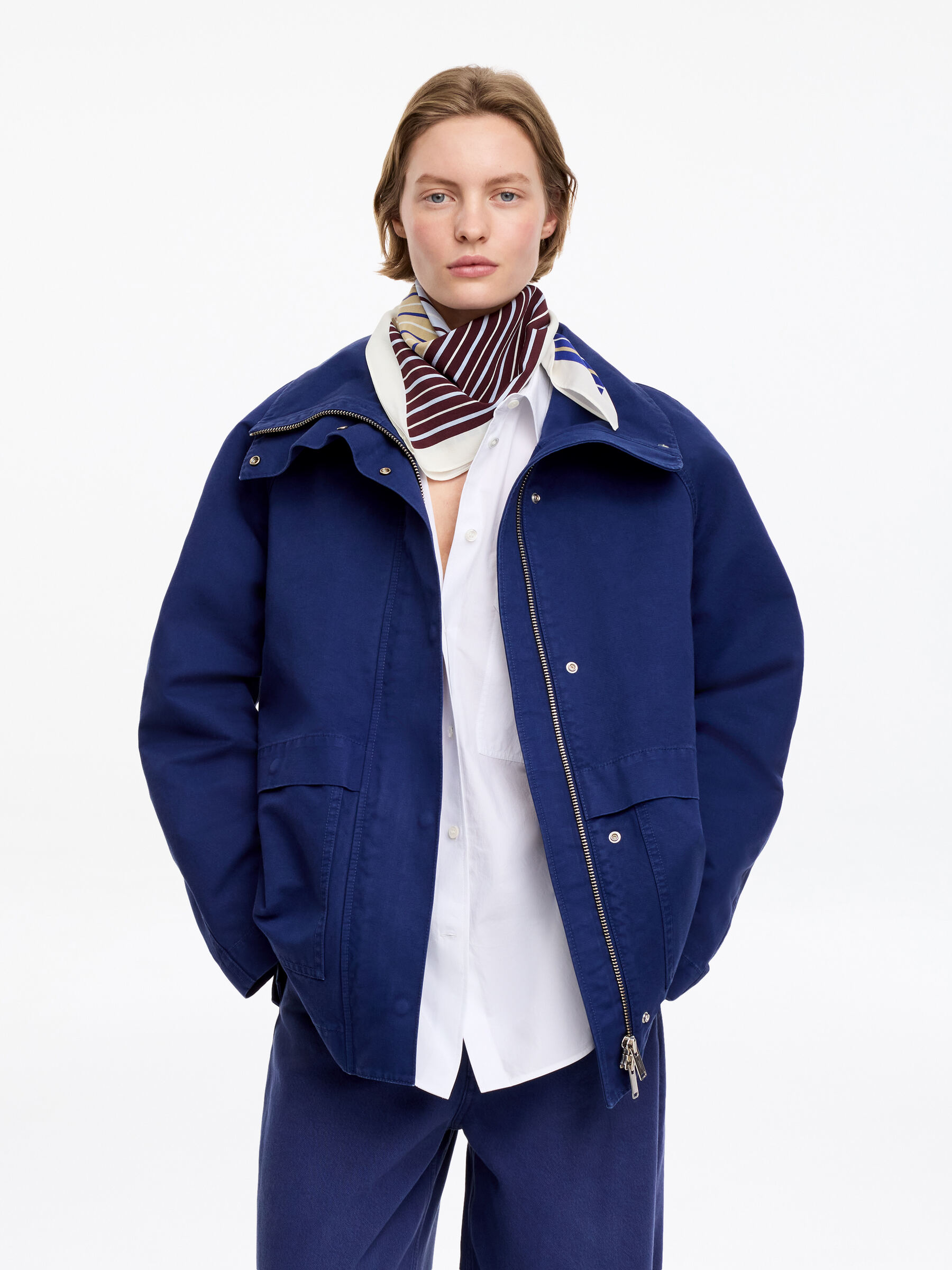 Sidenscarf - Blå/randig - Women - StillMedia/Lookbook - 4