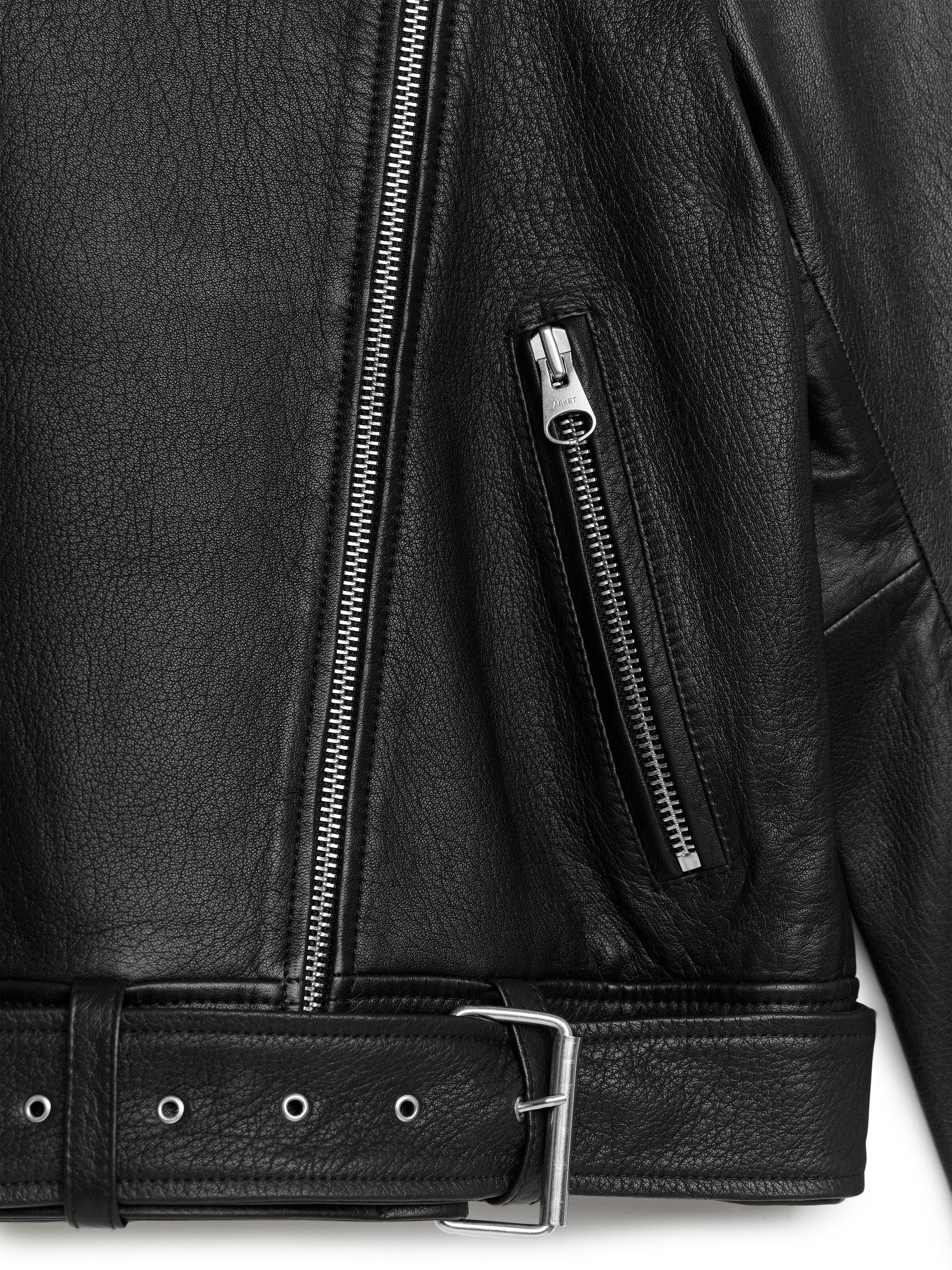 Giacca oversize in pelle - Nero - Oversize - Women - StillMedia/DescriptiveDetail - 1