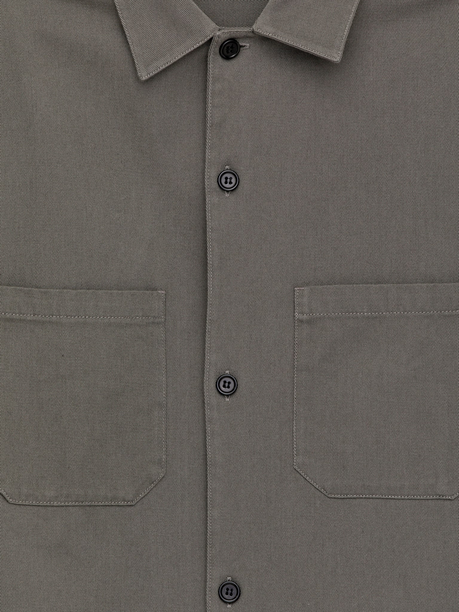Surchemise en sergé de coton - gris/Bleu foncé/Noir/Pierre - 5