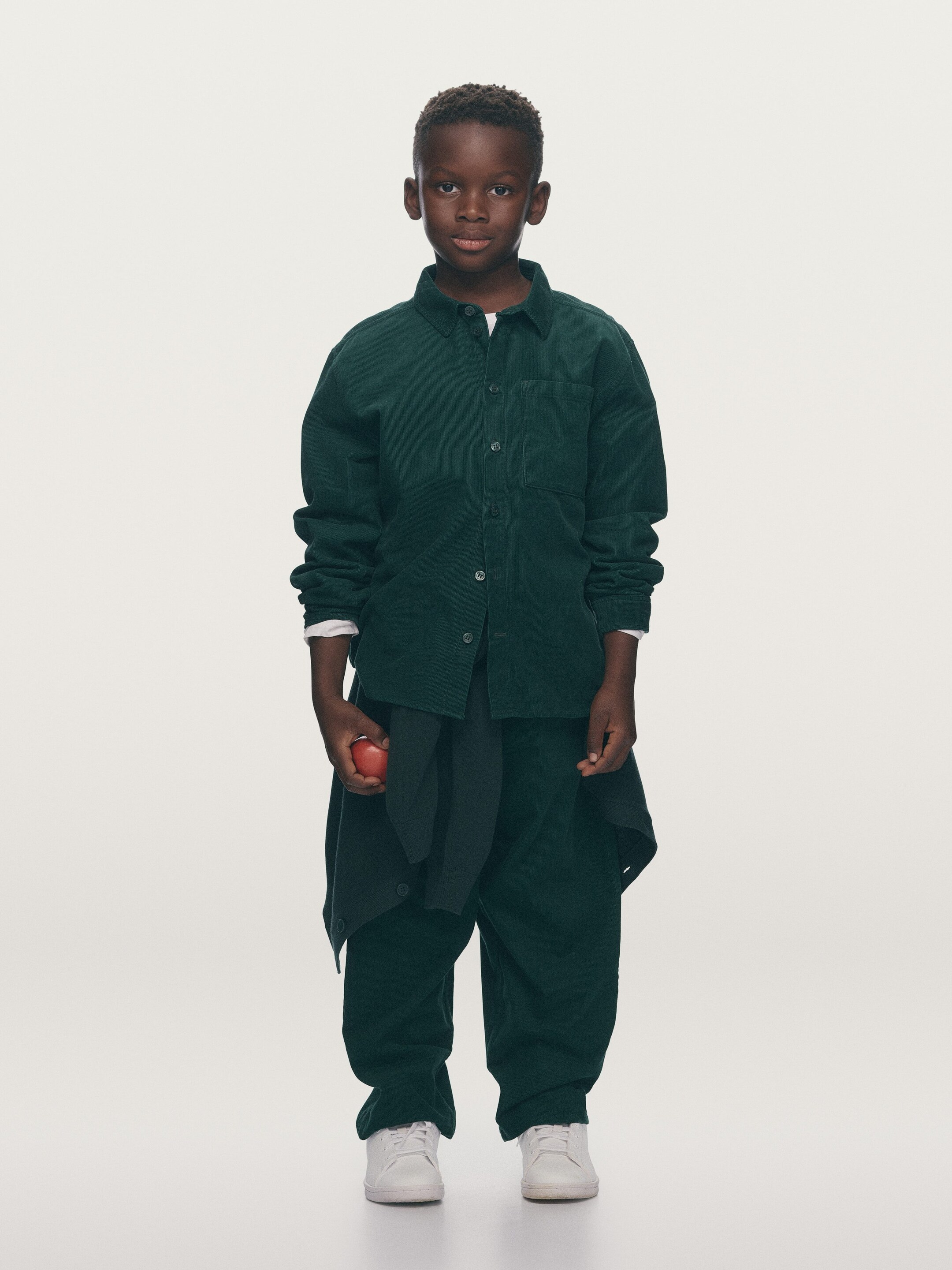 Größeres Bild anzeigen: Strickjacke aus Baumwolle und Wolle - Dunkelgrün - Kids | H&M AT 3