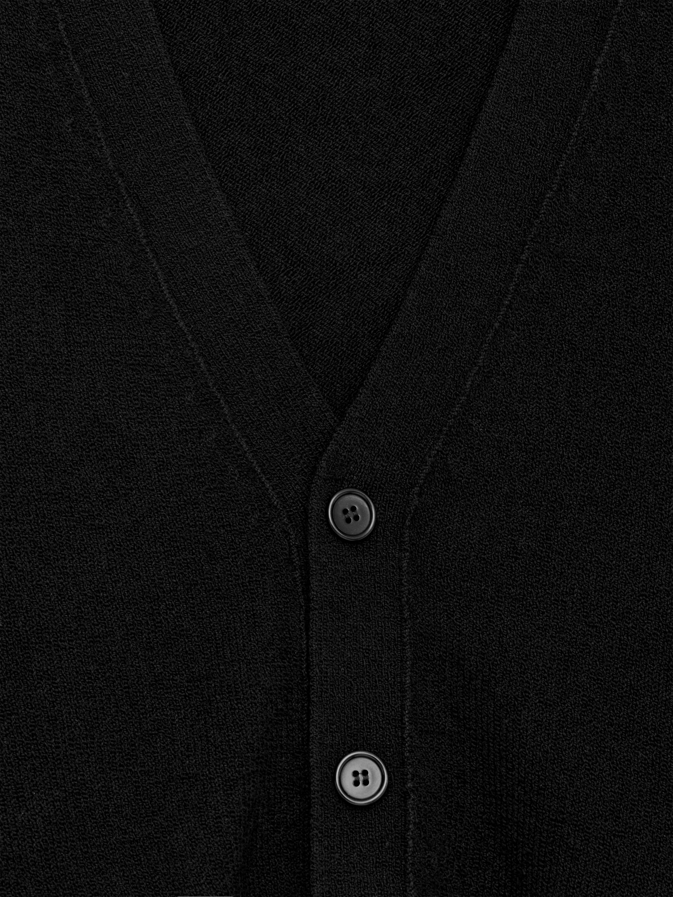 Ingrandisci l'immagine: Wool Cotton Cardigan - Black - UOMO | H&M CH 6