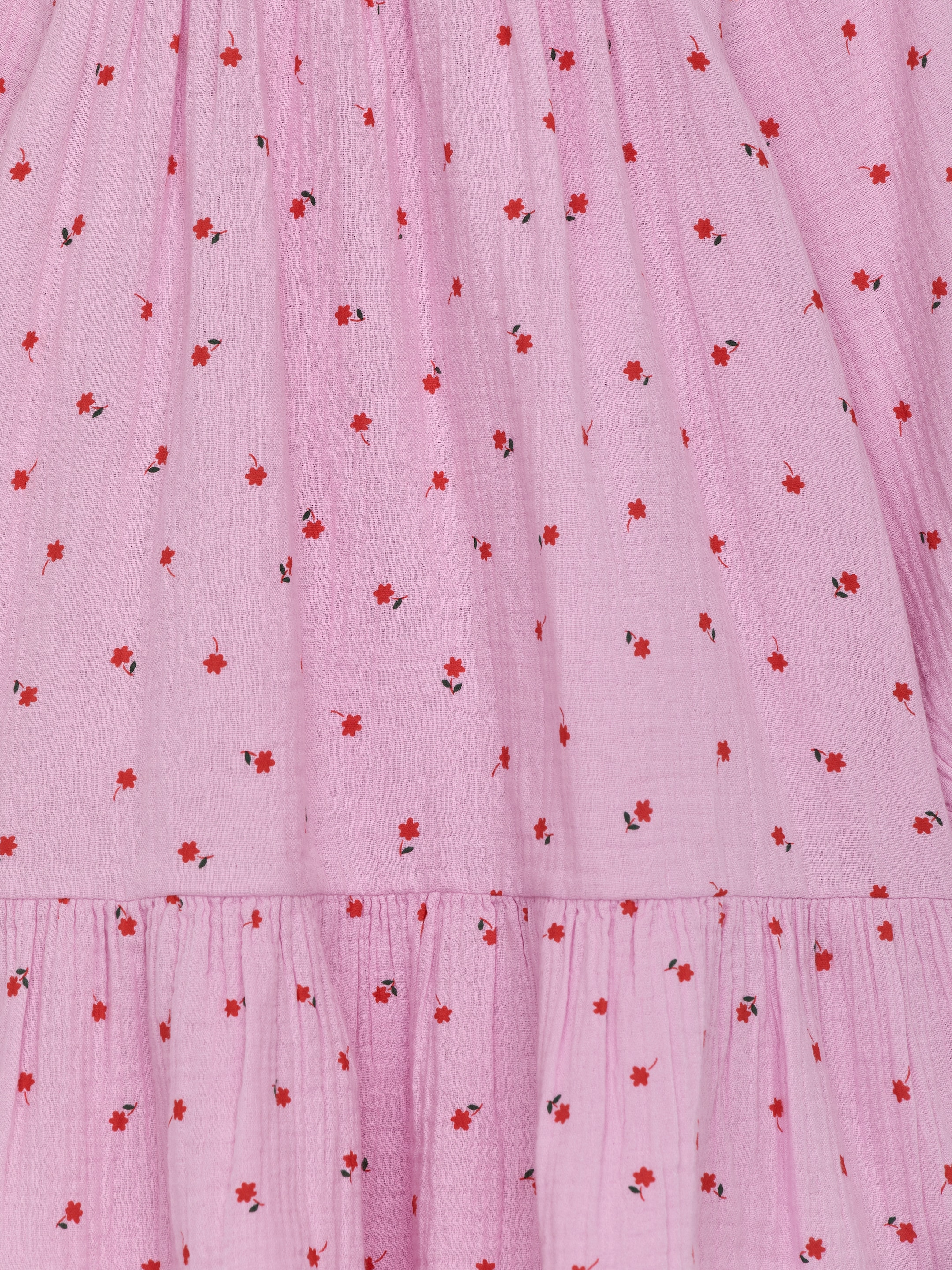 Musselinkleid - Rosa/Blumen - Loose Fit - Kinder - StillMedia/DescriptiveDetail - 1